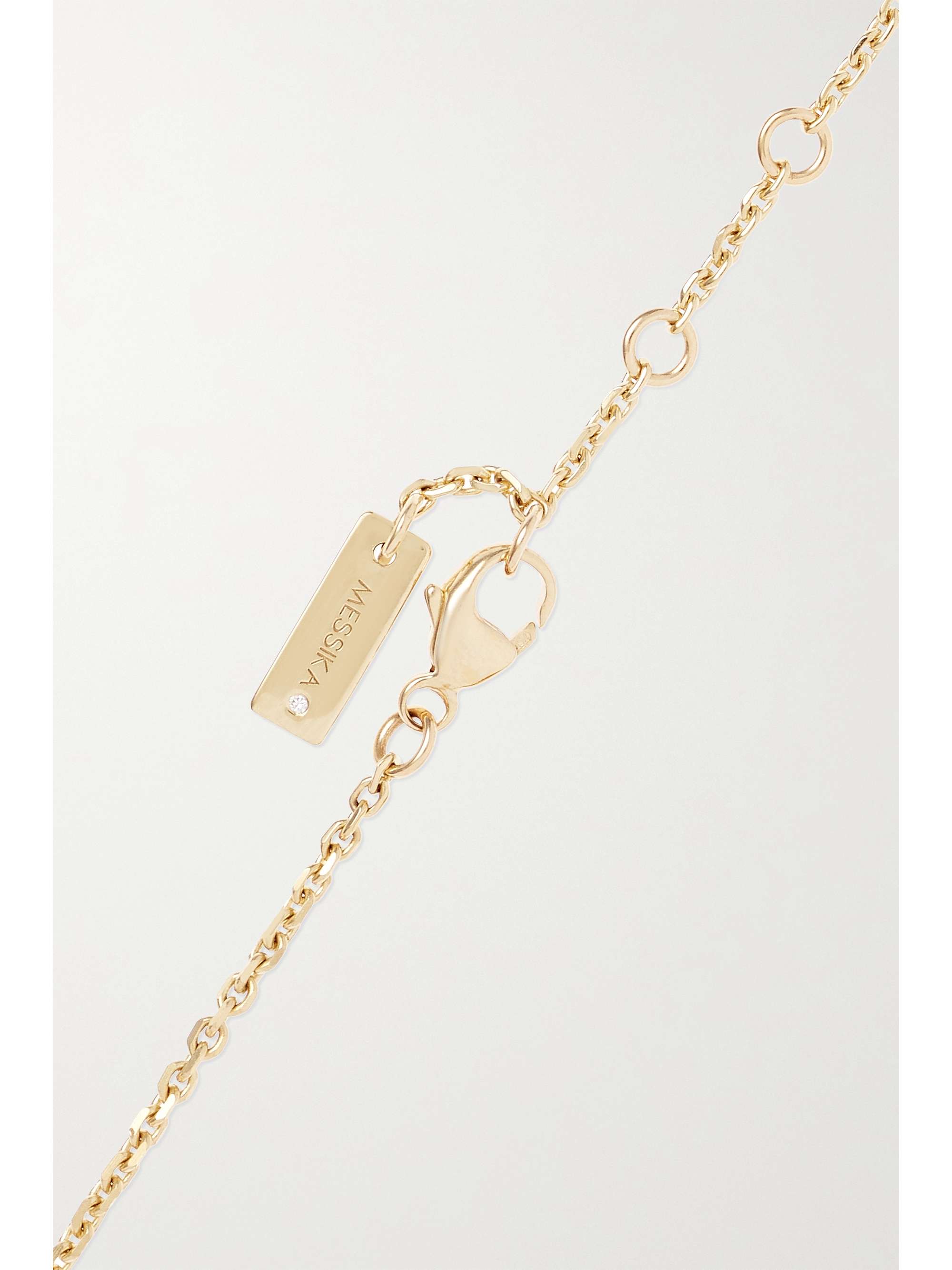 MESSIKA Lucky Move 18-karat rose gold, mother-of-pearl and diamond bracelet