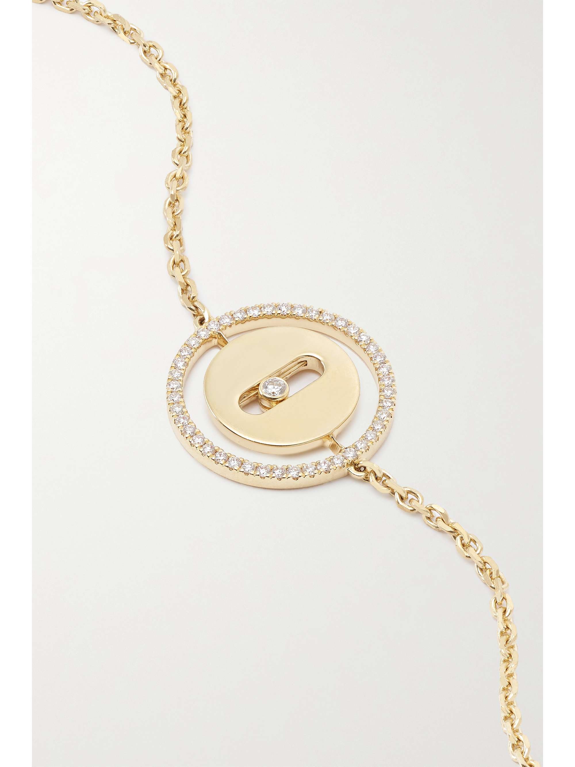 MESSIKA Lucky Move 18-karat rose gold, mother-of-pearl and diamond bracelet