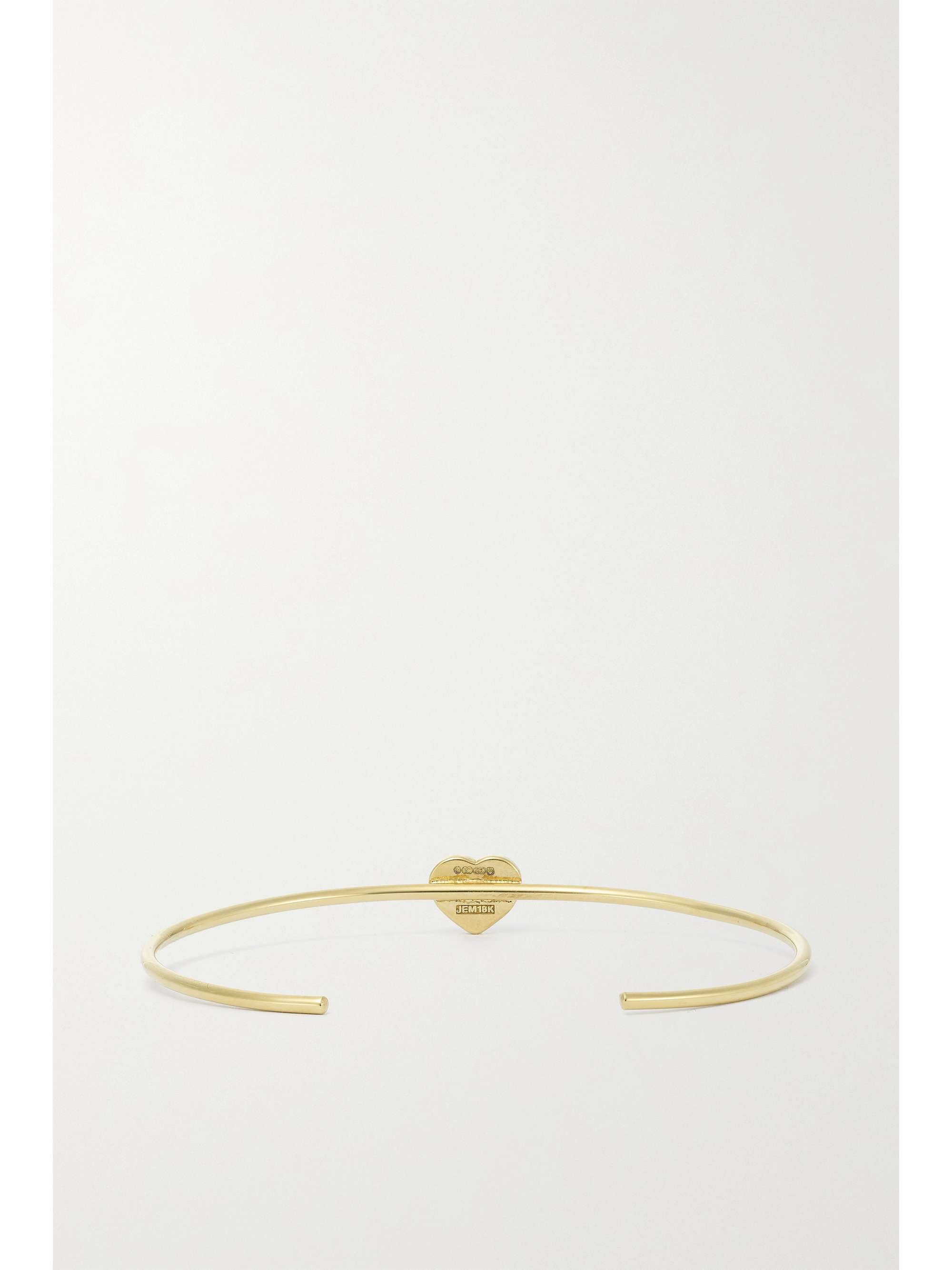 JENNIFER MEYER Extra Small Heart 18-karat gold, lapis lazuli and diamond cuff