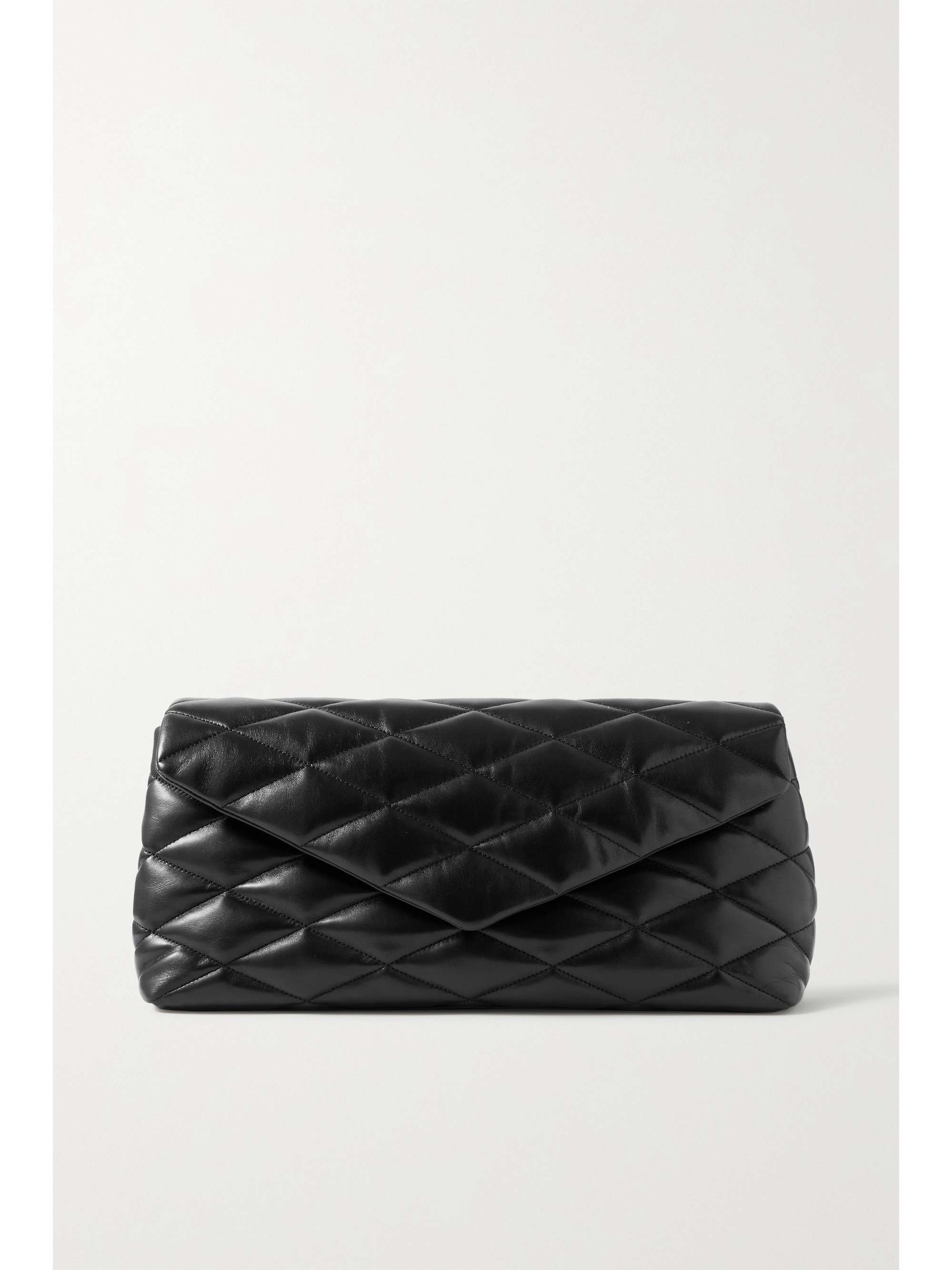 Saint Laurent Women's Envelope Quilted Satin Pouch