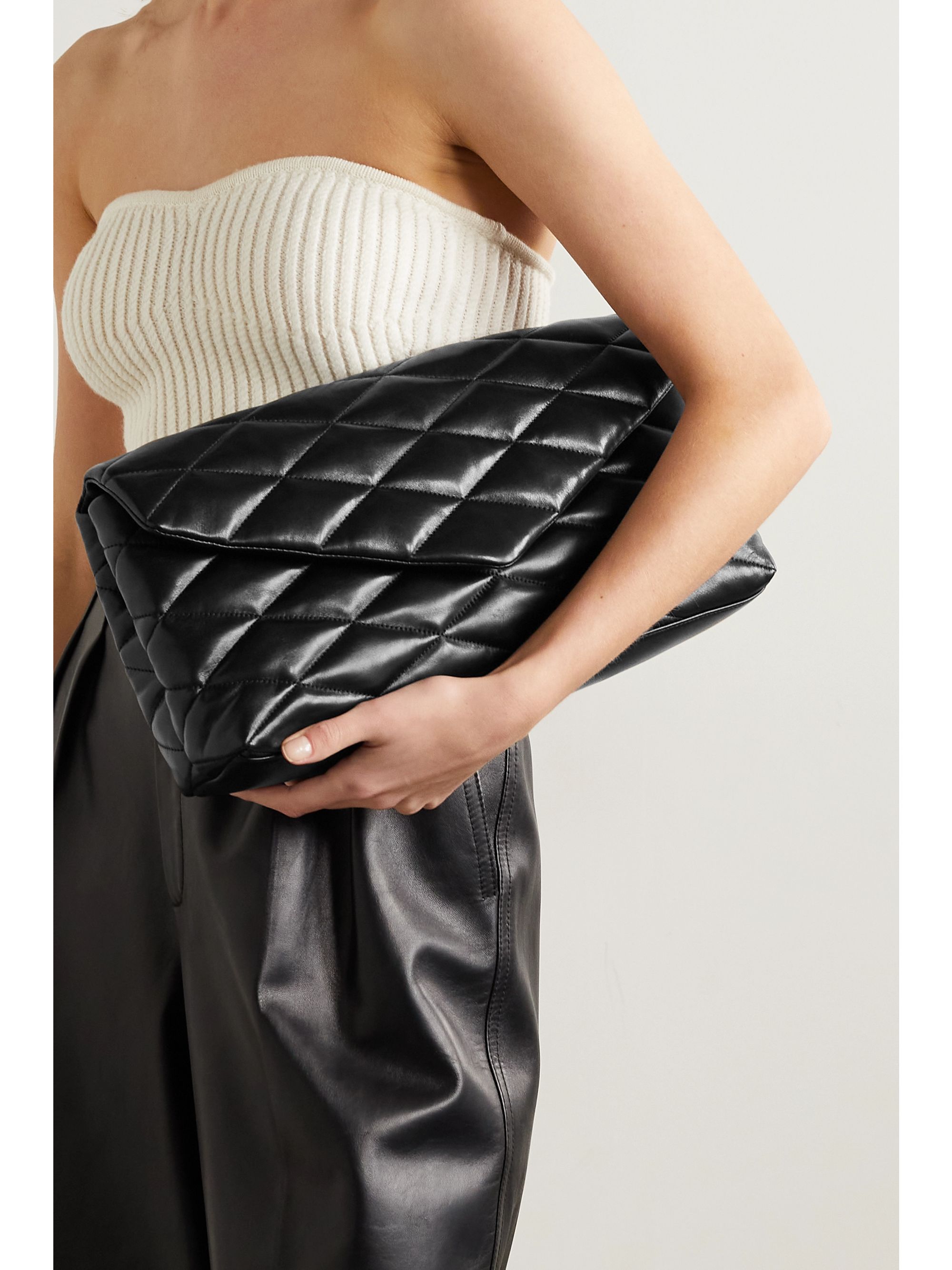 Saint Laurent Quilted Clutch 2024 www.alhudapk
