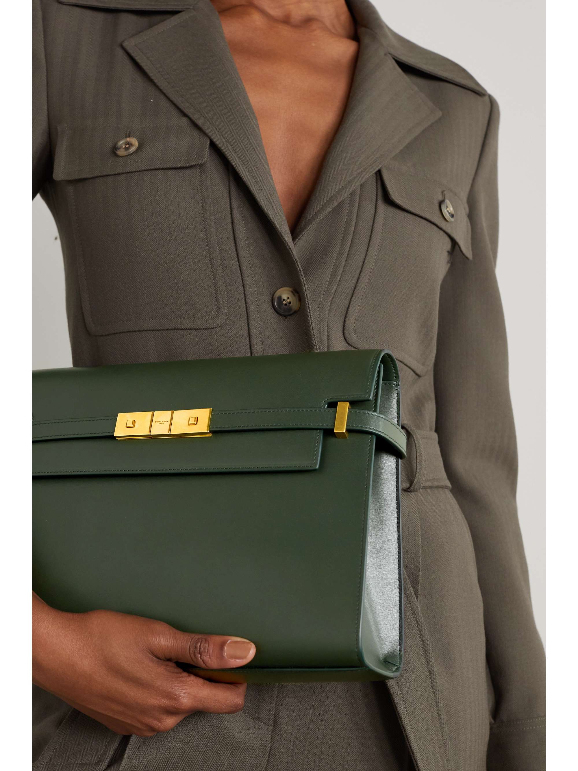 manhattan leather shoulder bag