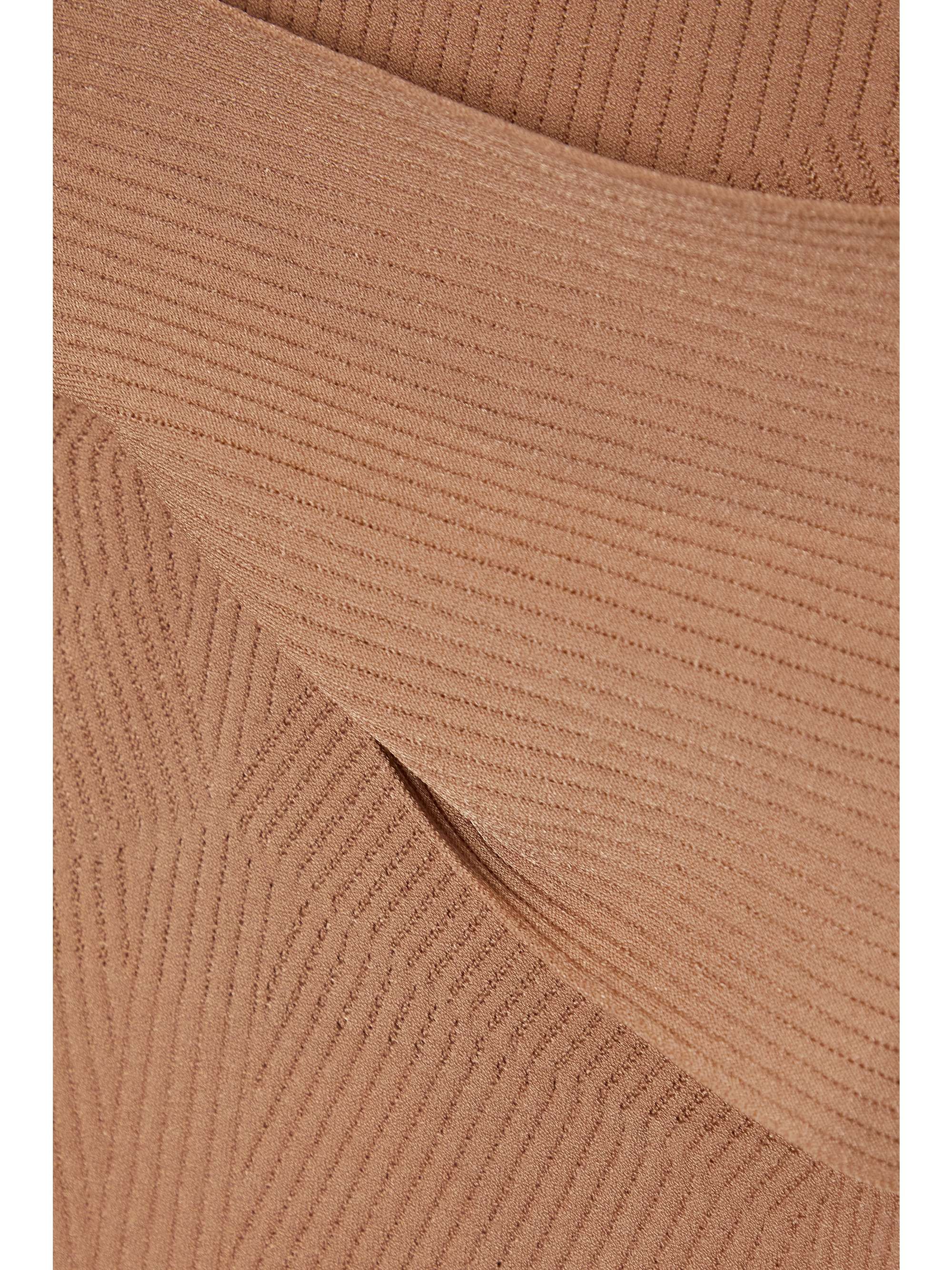 AZ FACTORY MyBody one-shoulder ribbed stretch-knit midi dress