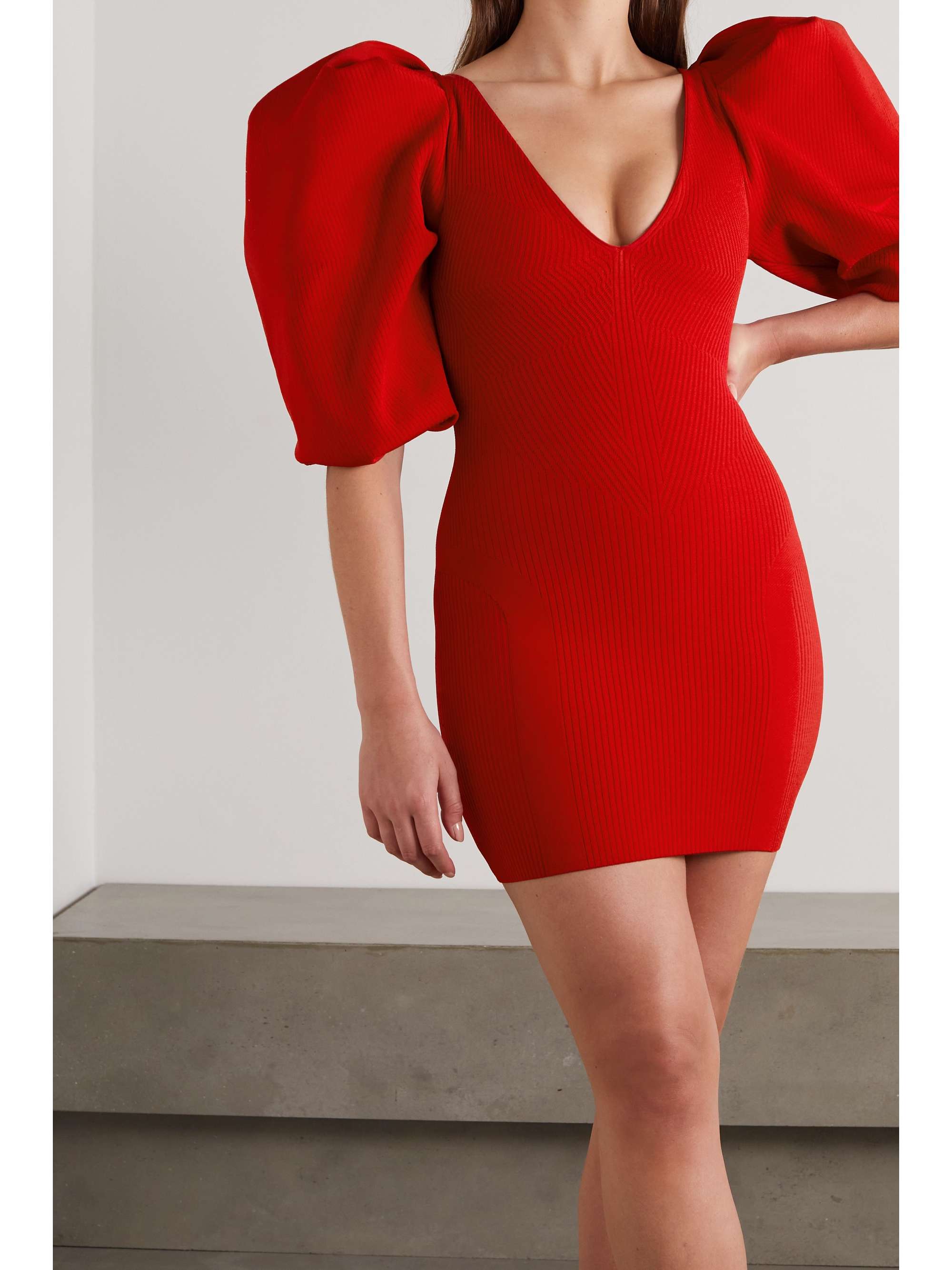 AZ FACTORY MyBody ribbed stretch-knit mini dress