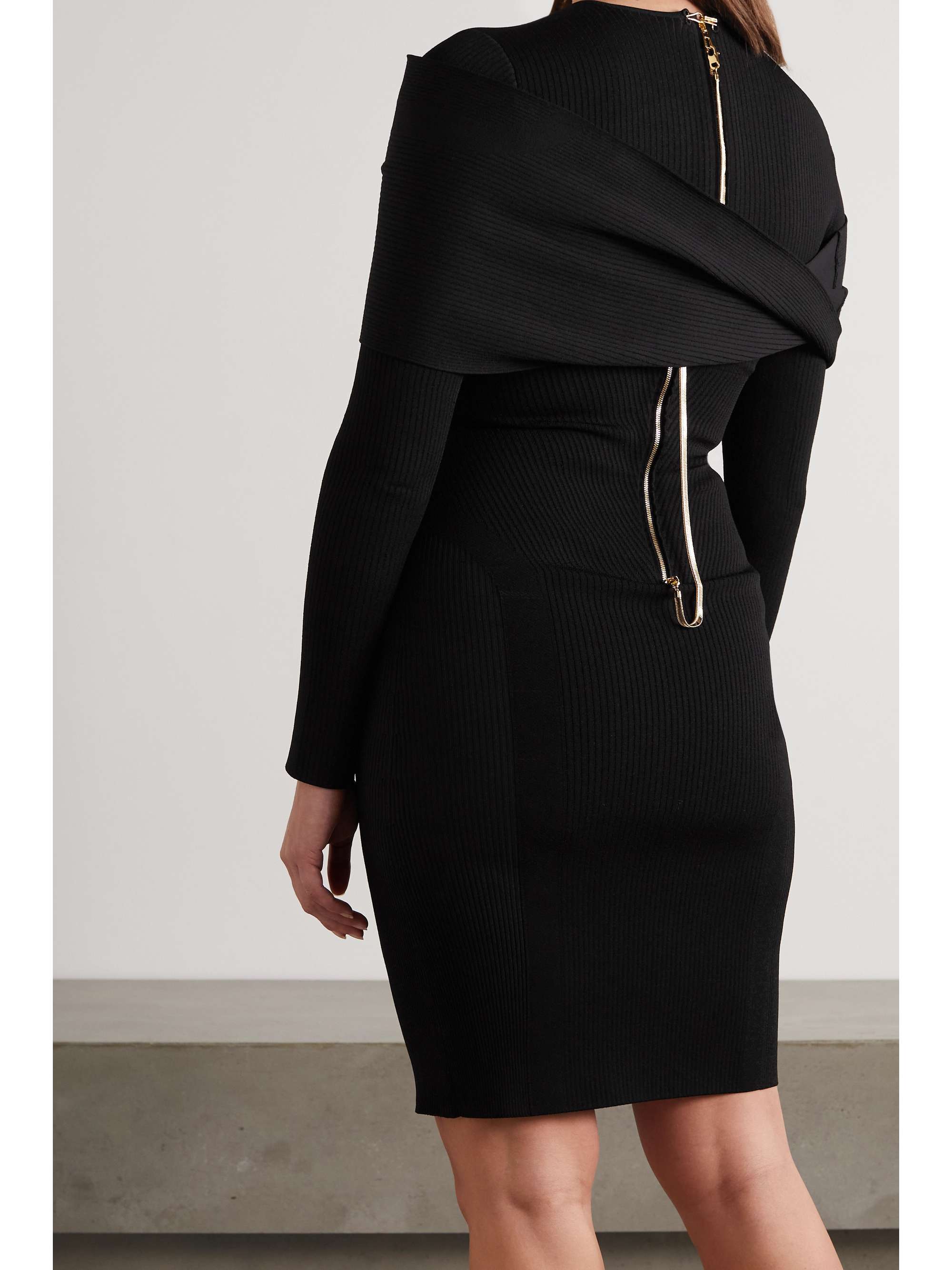 AZ FACTORY MyBody draped ribbed stretch-knit dress