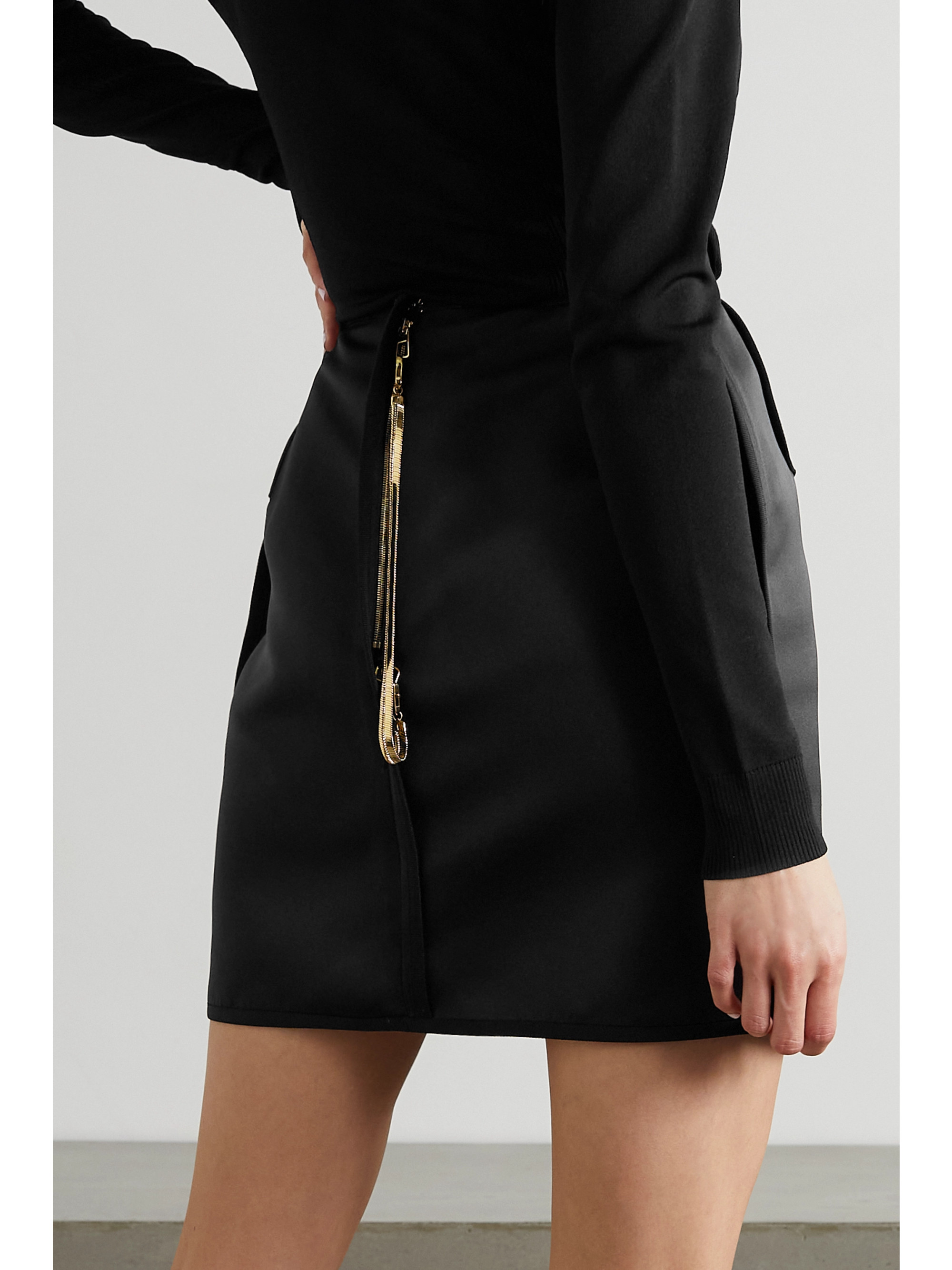 AZ Factory Switchwear recycled duchesse-satin mini skirt