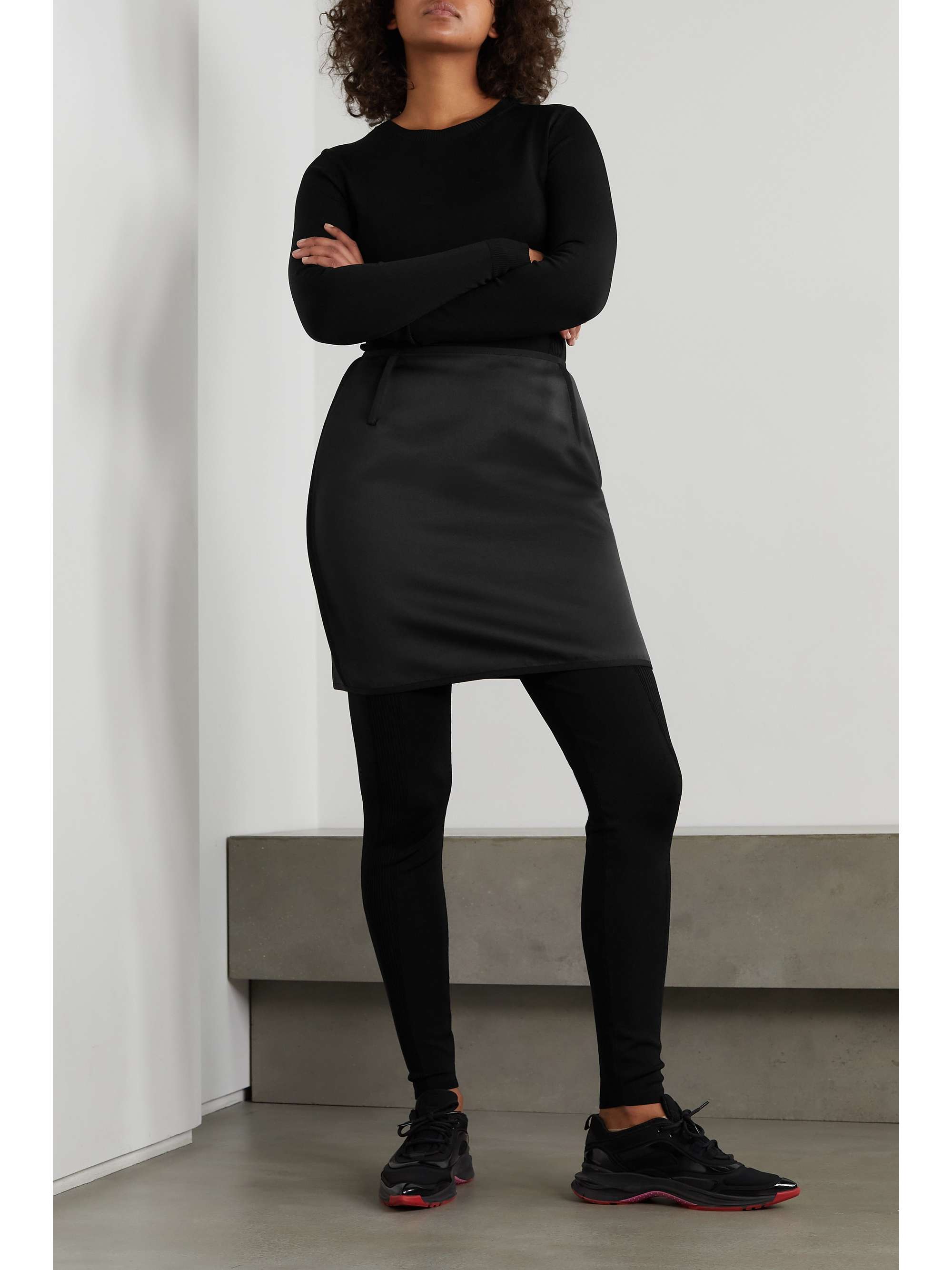 AZ FACTORY Switchwear recycled duchesse-satin mini skirt
