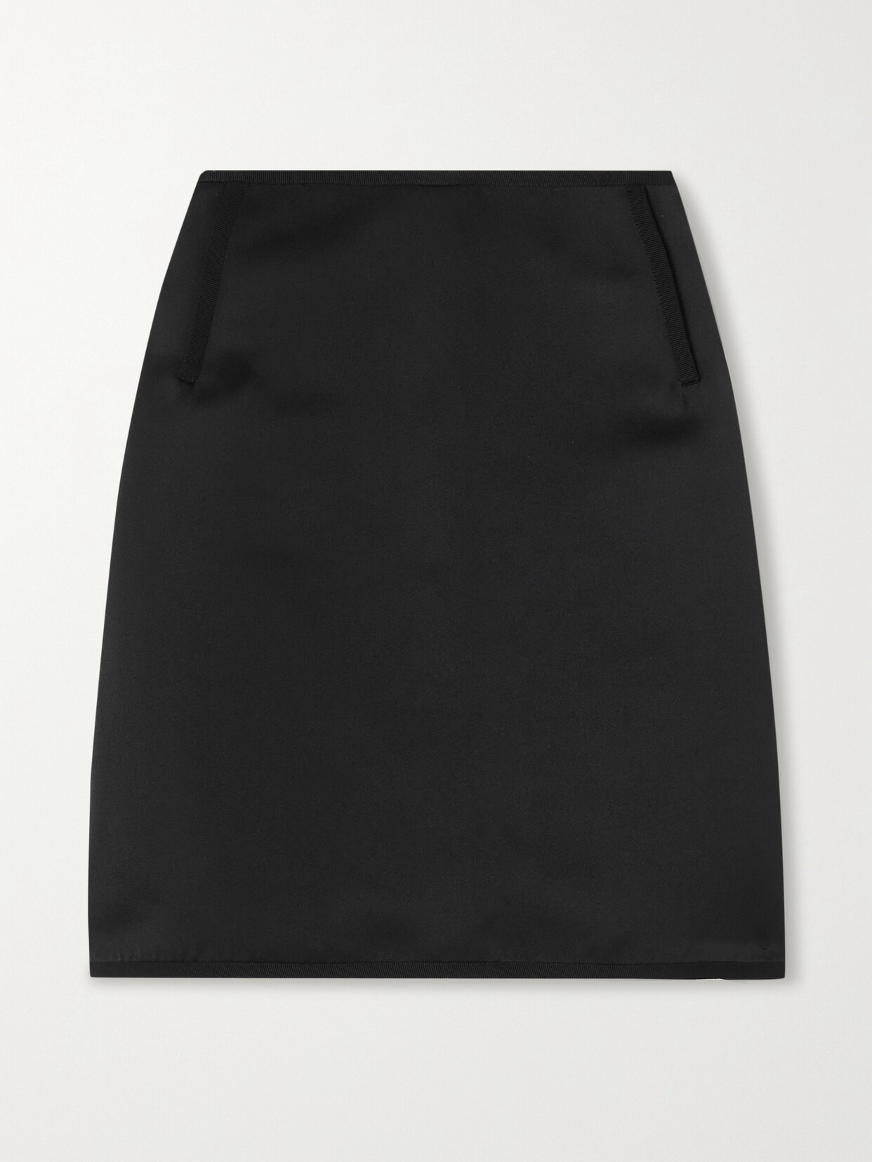 Az Factory Switchwear Recycled Duchesse-satin Mini Skirt In Black