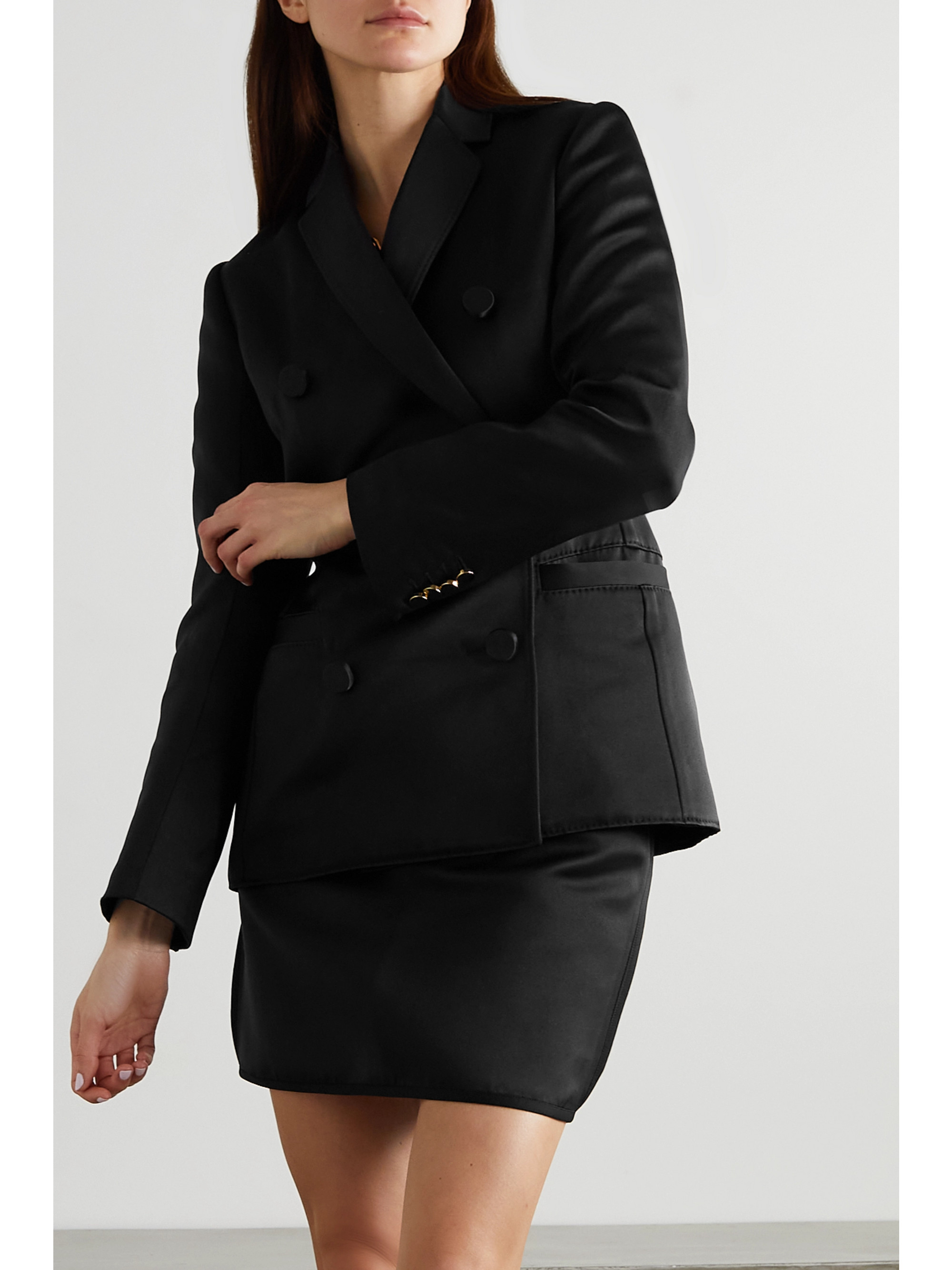 AZ Factory Switchwear recycled duchesse-satin mini skirt