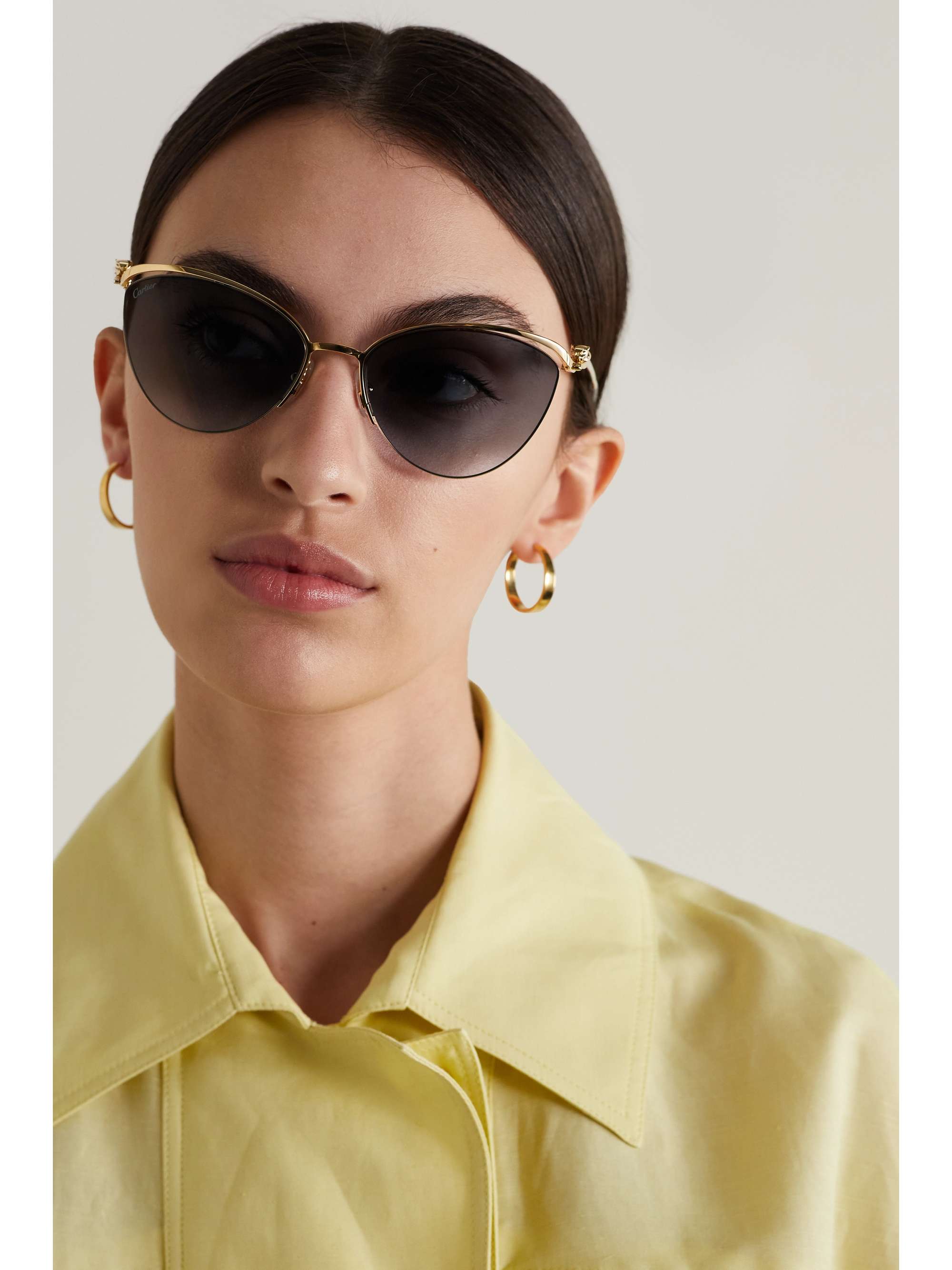 cartier panthere sunglasses gold