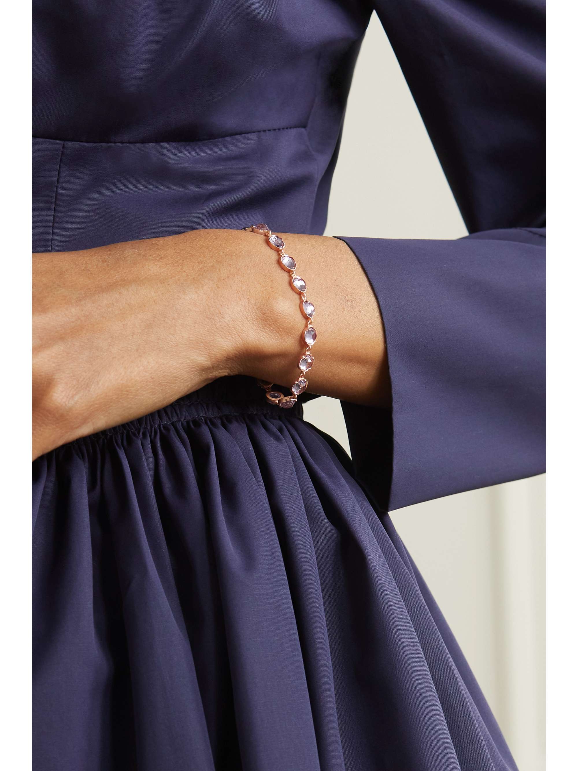 IRENE NEUWIRTH Classic 18-karat gold lapis lazuli bracelet
