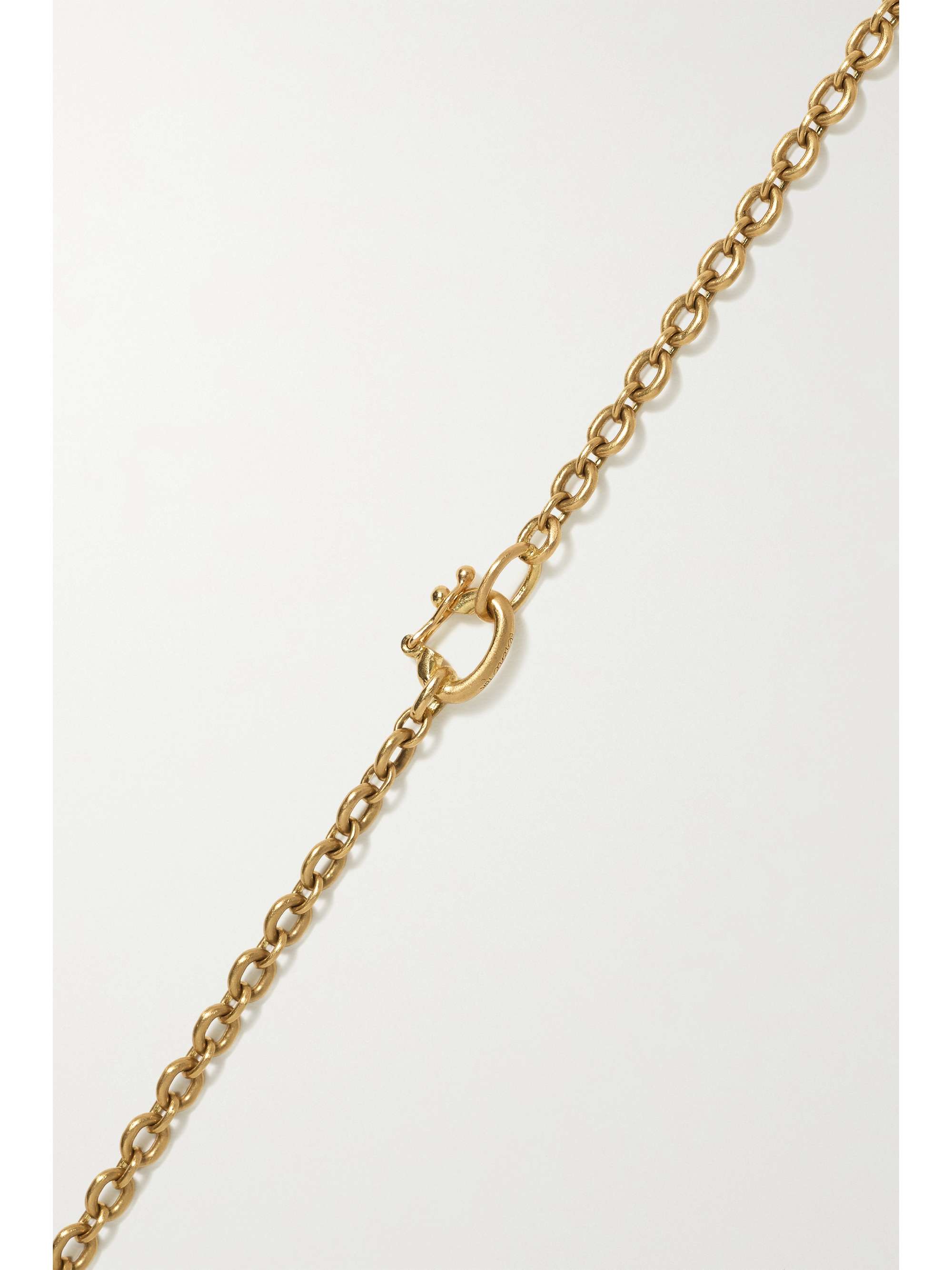 IRENE NEUWIRTH Love 18-karat gold turquoise necklace