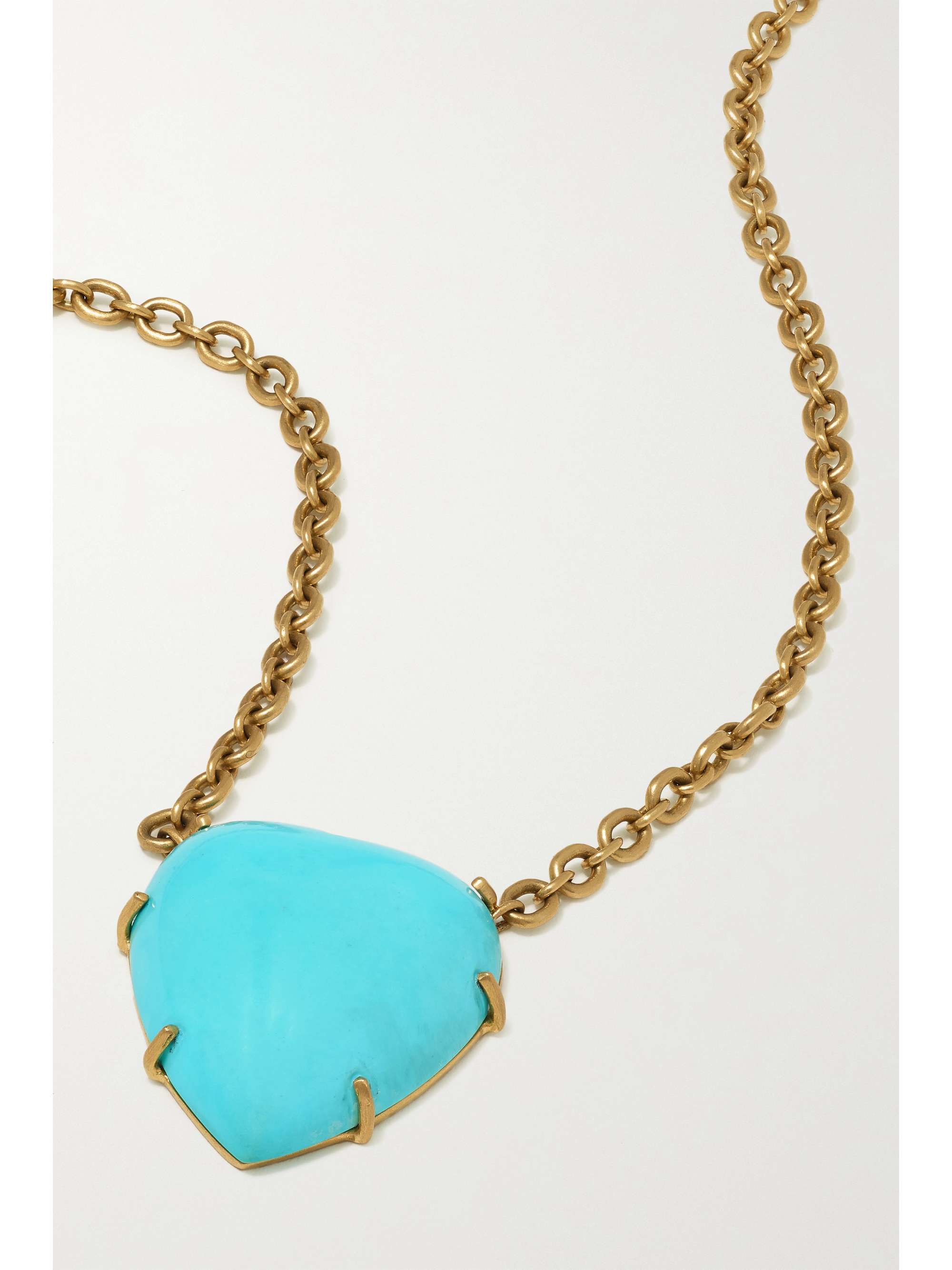 IRENE NEUWIRTH Love 18-karat gold turquoise necklace