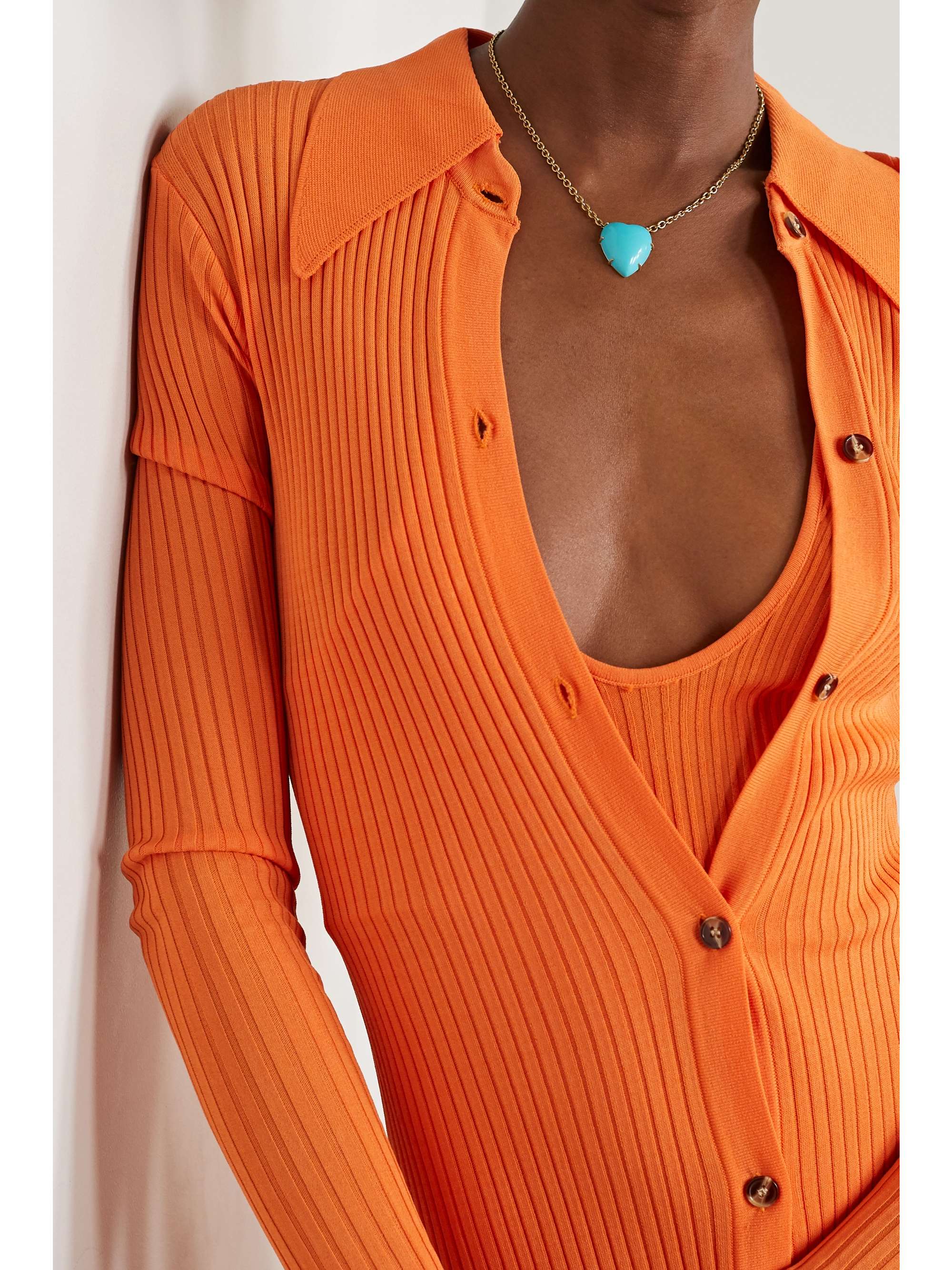 IRENE NEUWIRTH Love 18-karat gold turquoise necklace