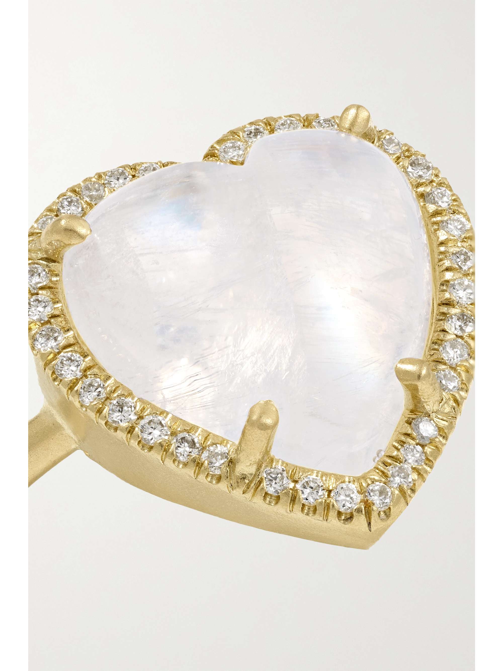 IRENE NEUWIRTH Love 18-karat gold, moonstone and diamond ring