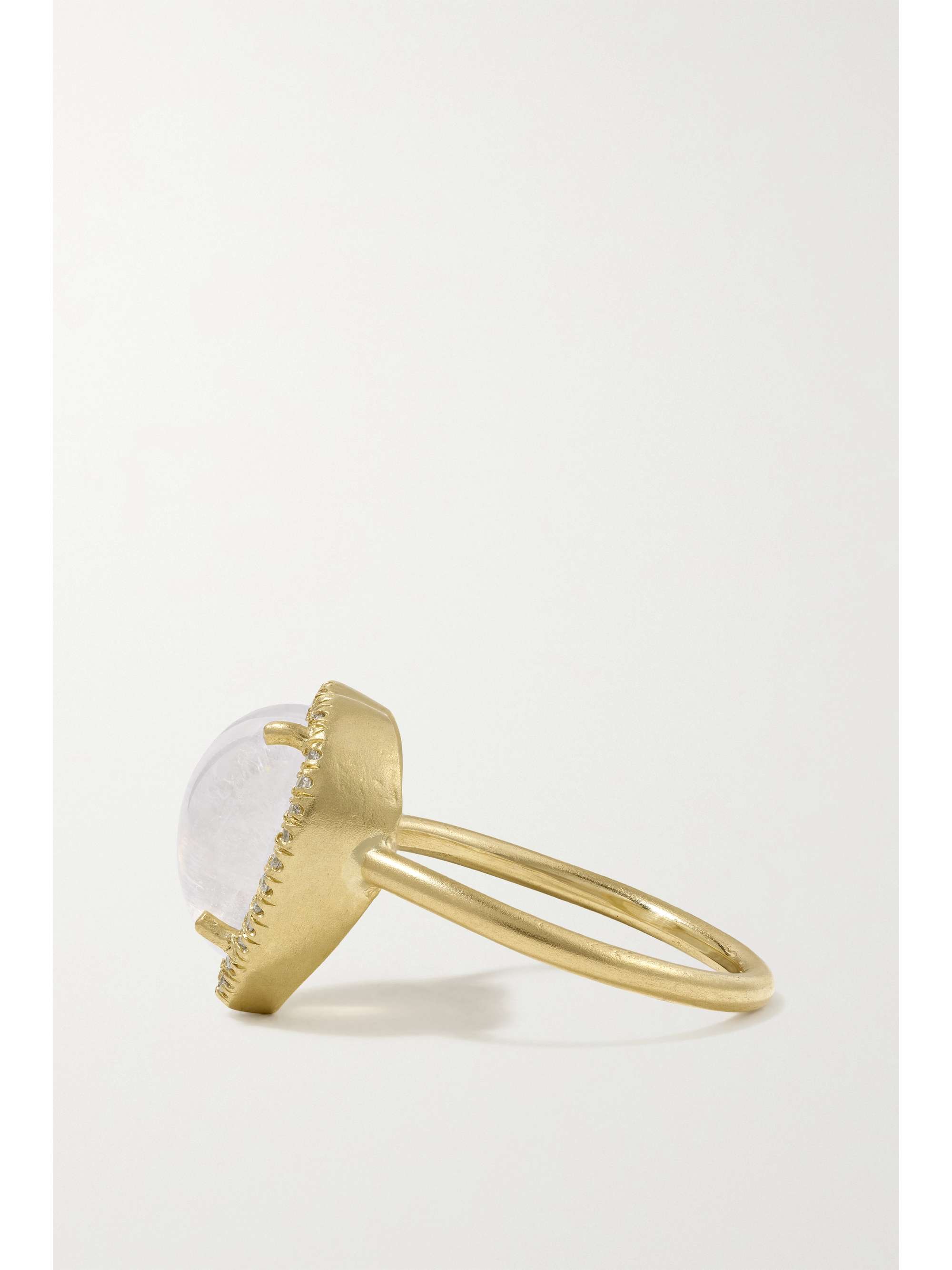 IRENE NEUWIRTH Love 18-karat gold, moonstone and diamond ring