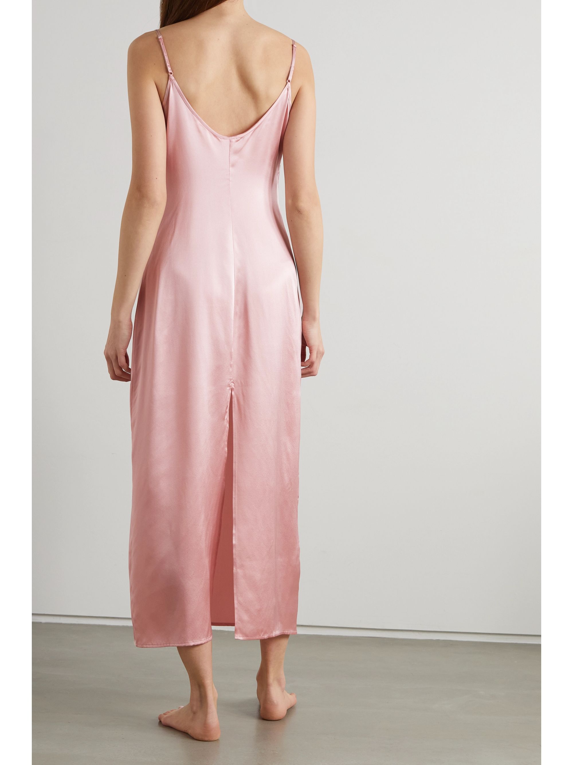 Pink Silksatin nightdress LA PERLA NETAPORTER