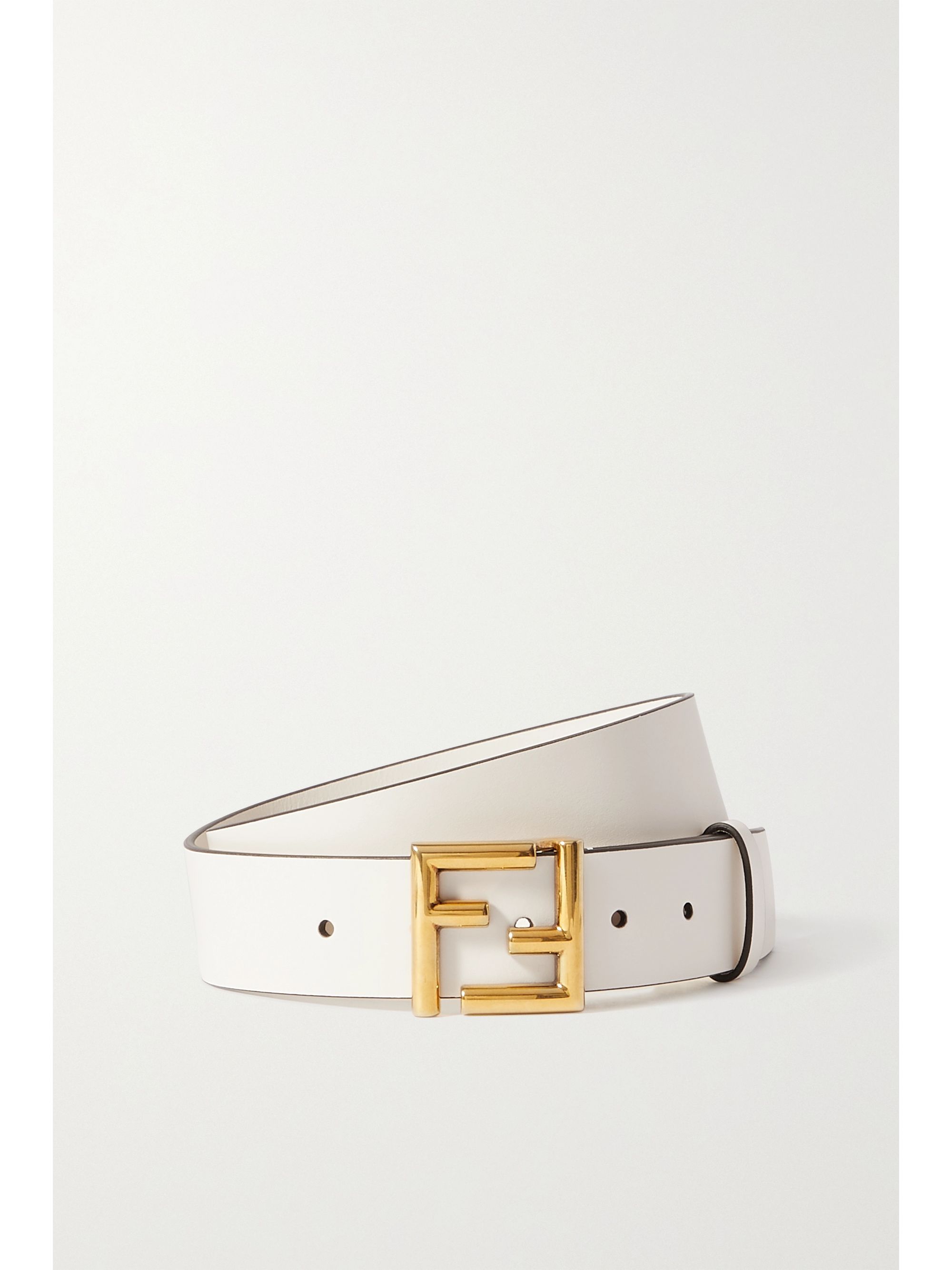 white fendi belt