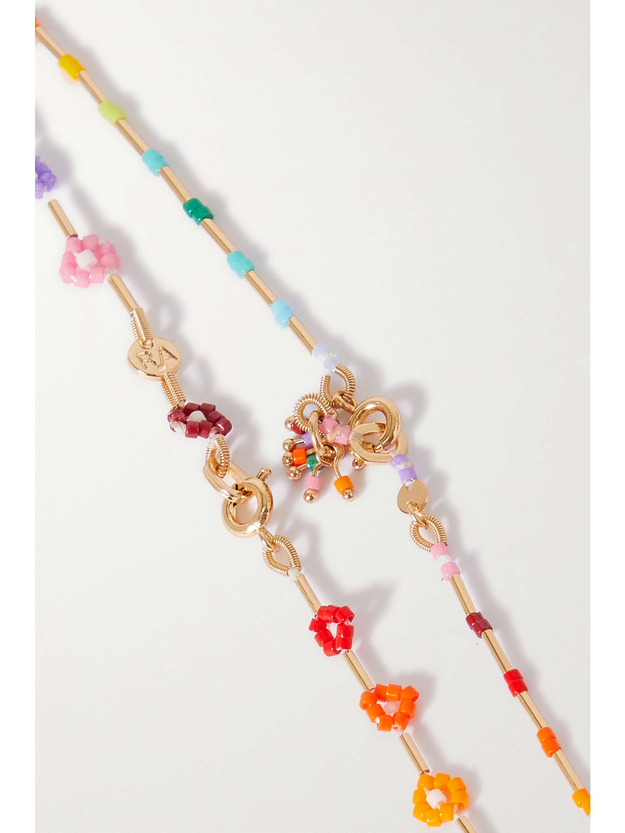 ROXANNE ASSOULIN Colliers en émail et métal doré Flower Patch
