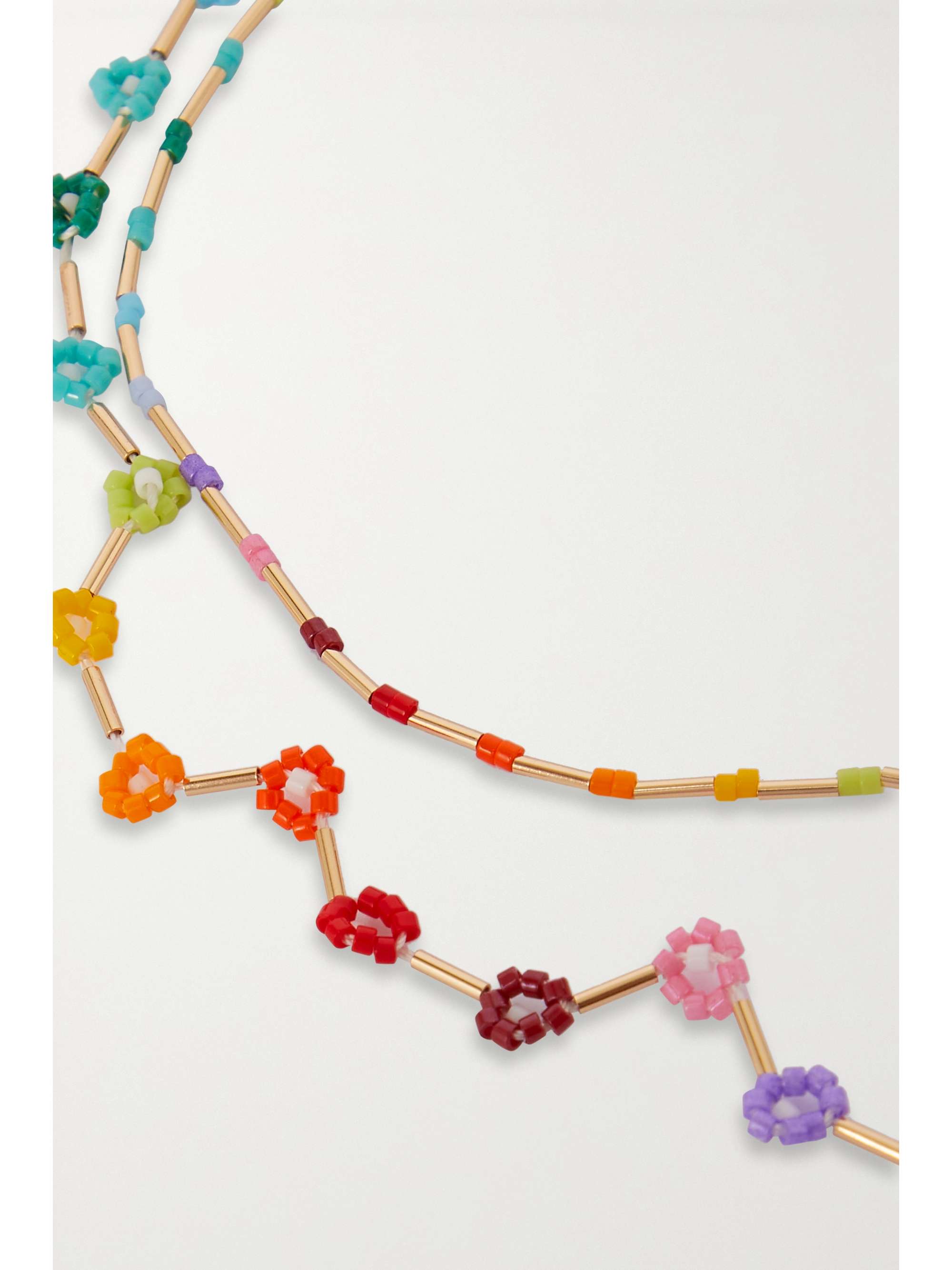 ROXANNE ASSOULIN Colliers en émail et métal doré Flower Patch