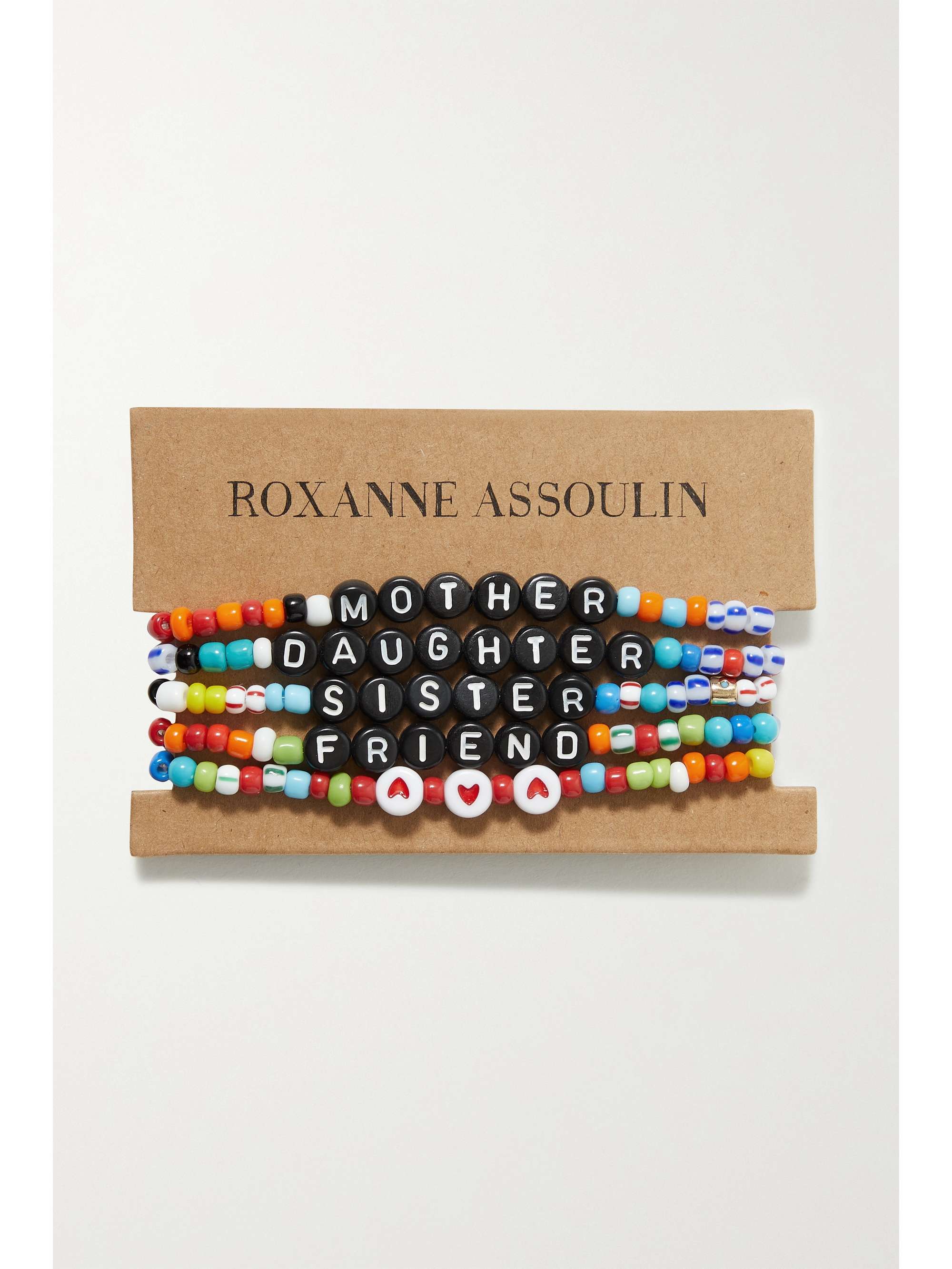 ROXANNE ASSOULIN Set de cinq bracelets à perles