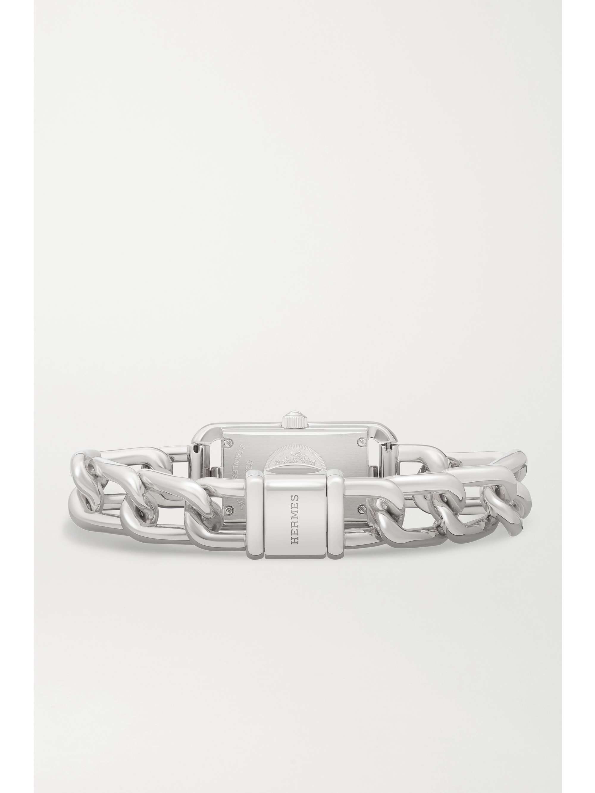 HERMÈS TIMEPIECES Nantucket 17 mm sehr kleine Uhr aus Edelstahl