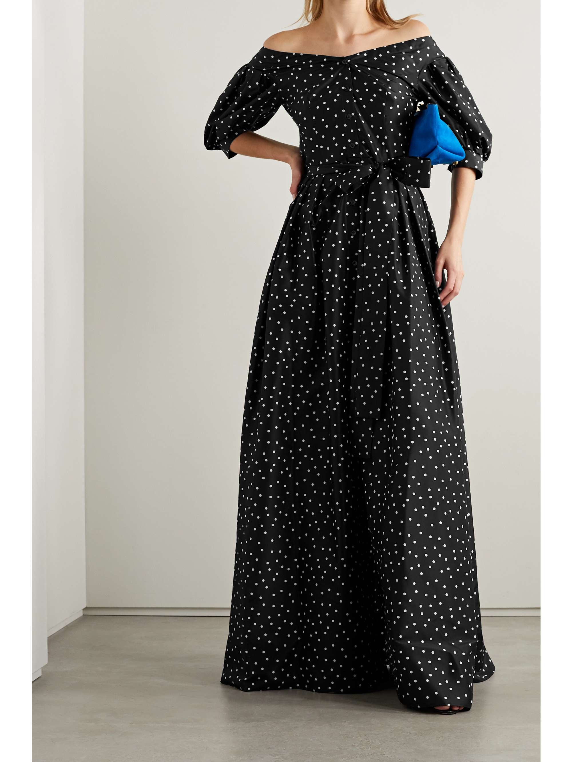 carolina herrera polka dot dress