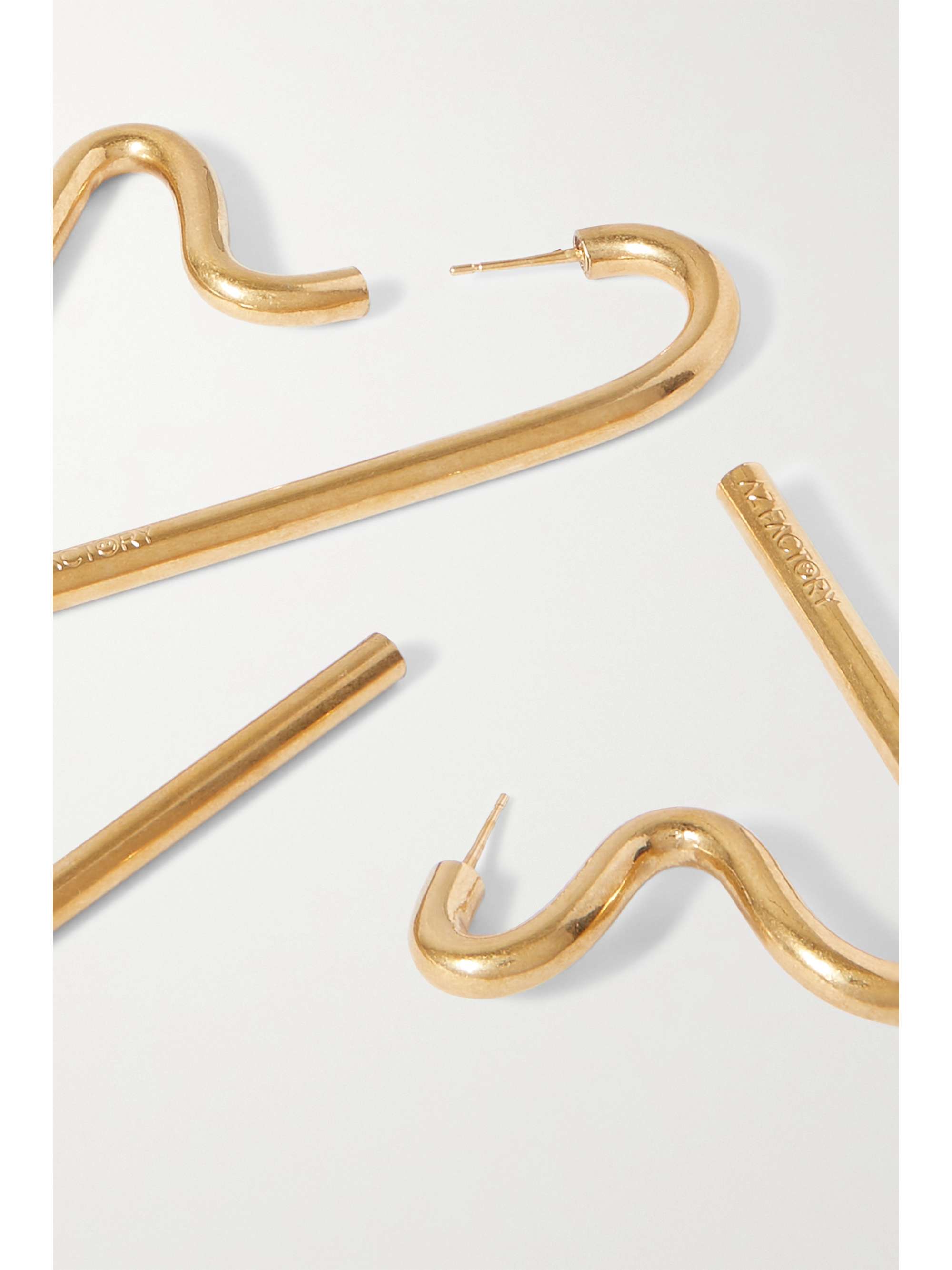 AZ FACTORY Gold-tone earrings