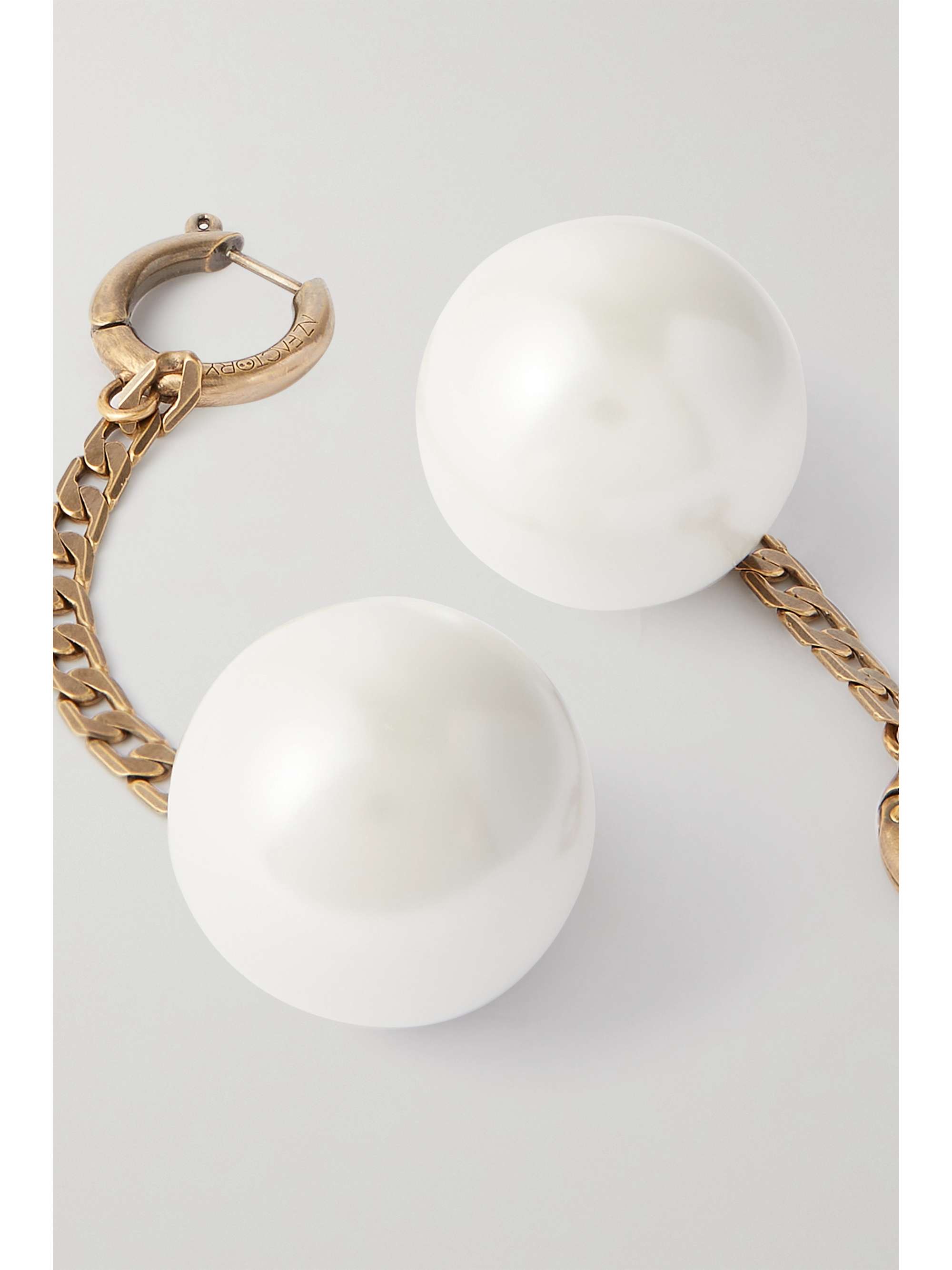 AZ FACTORY Gold-tone faux pearl earrings
