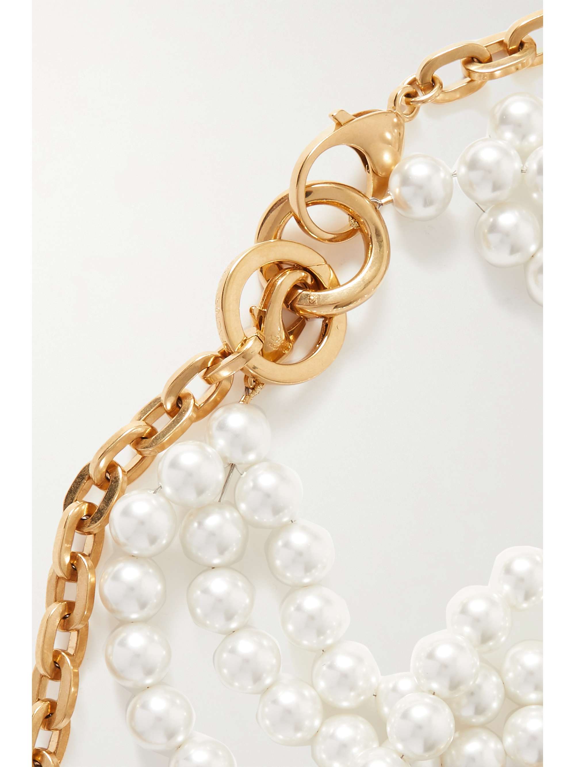 AZ FACTORY Gold-tone faux pearl necklace