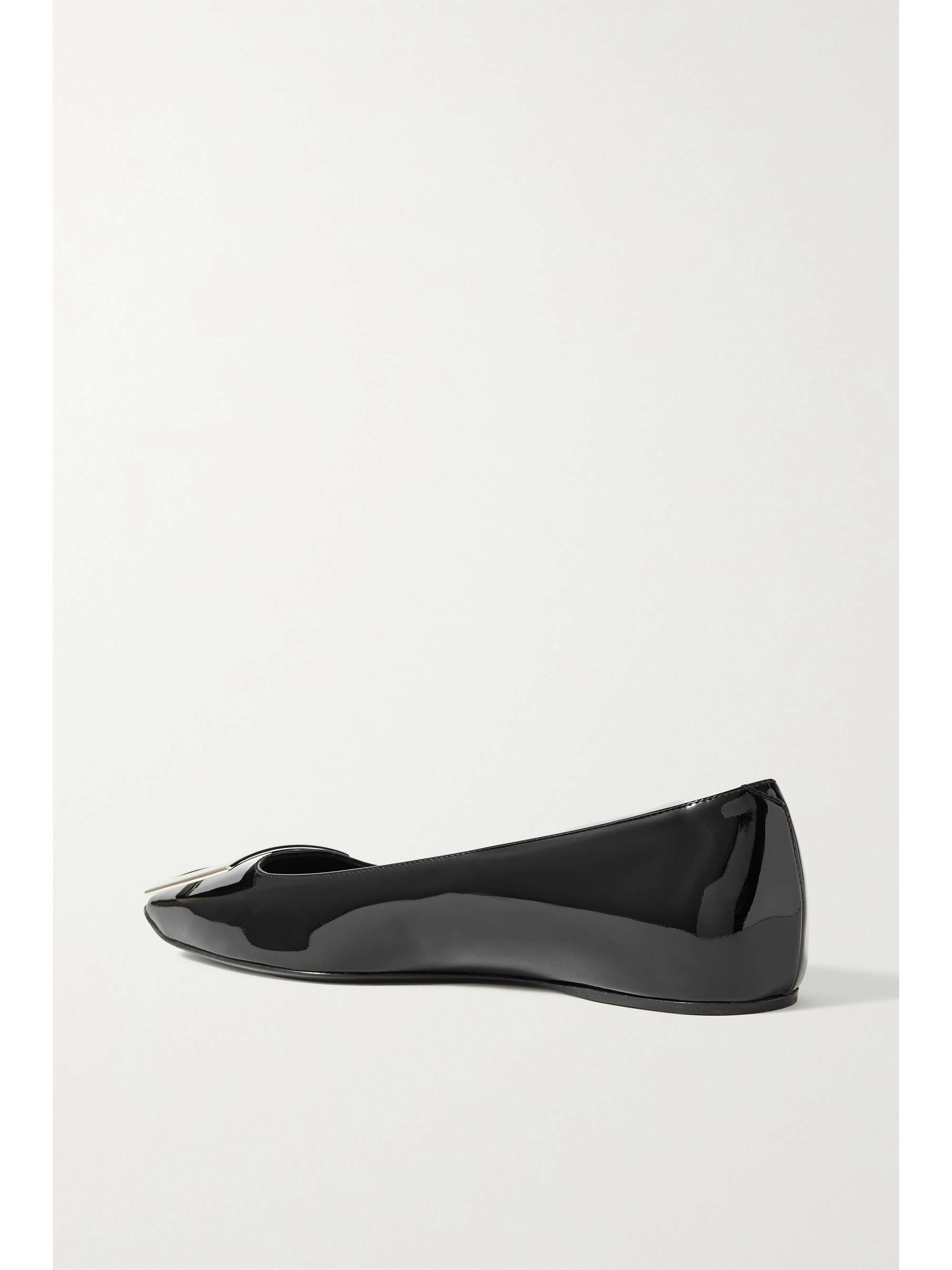 ROGER VIVIER Trompette Bellerine glossed-leather ballet flats