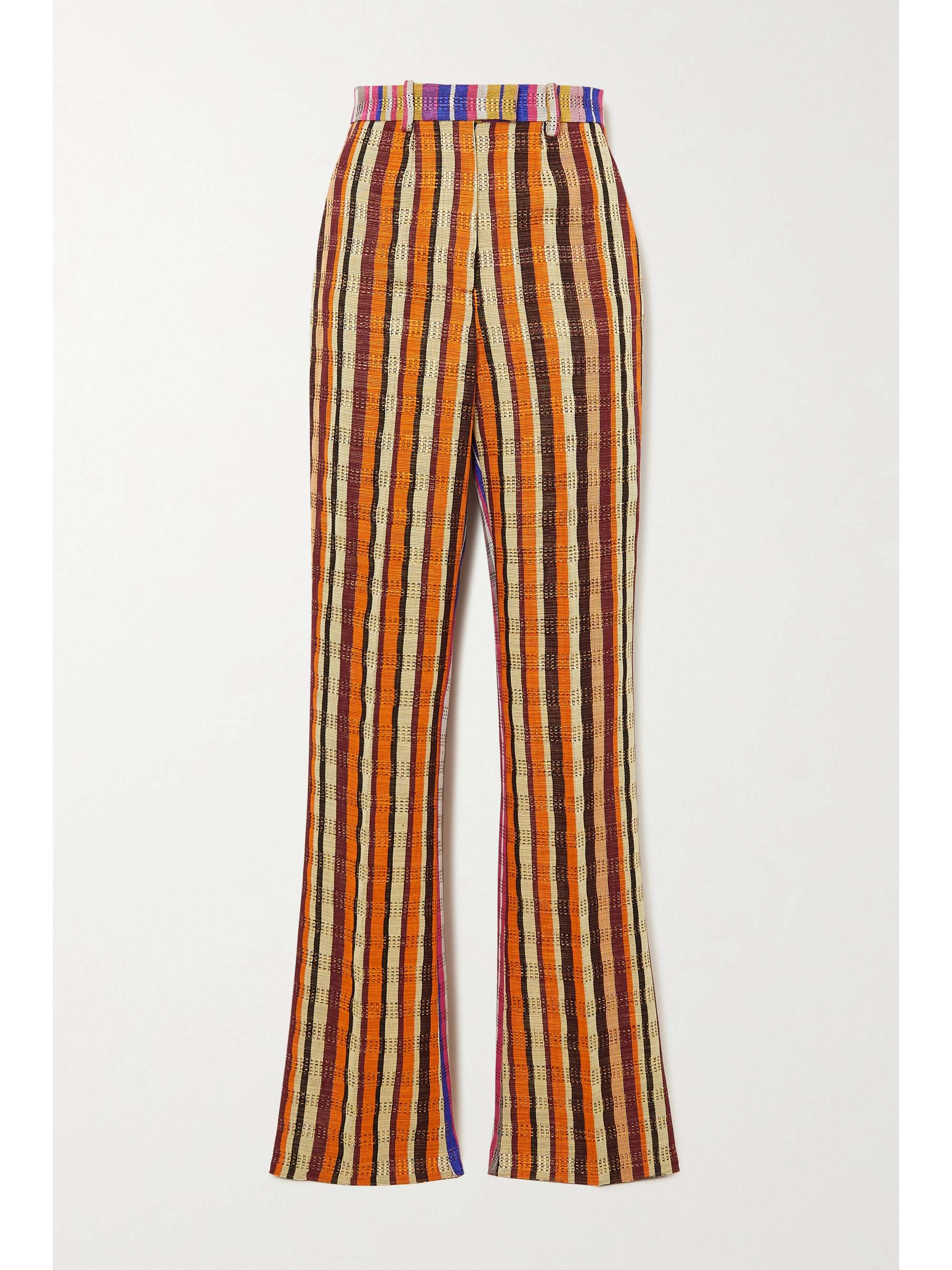 black striped pants