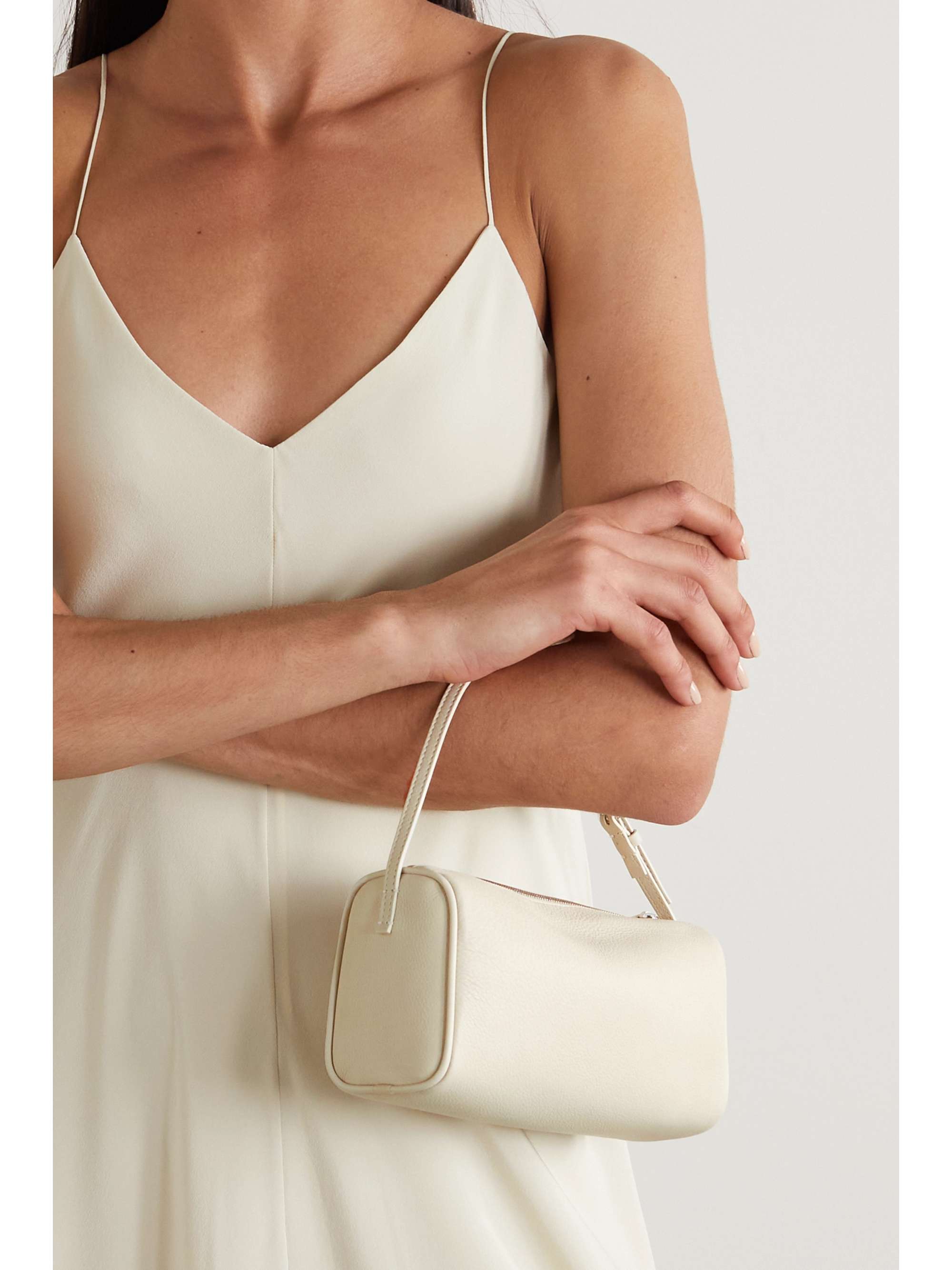 THE ROW 90s small textured-leather tote