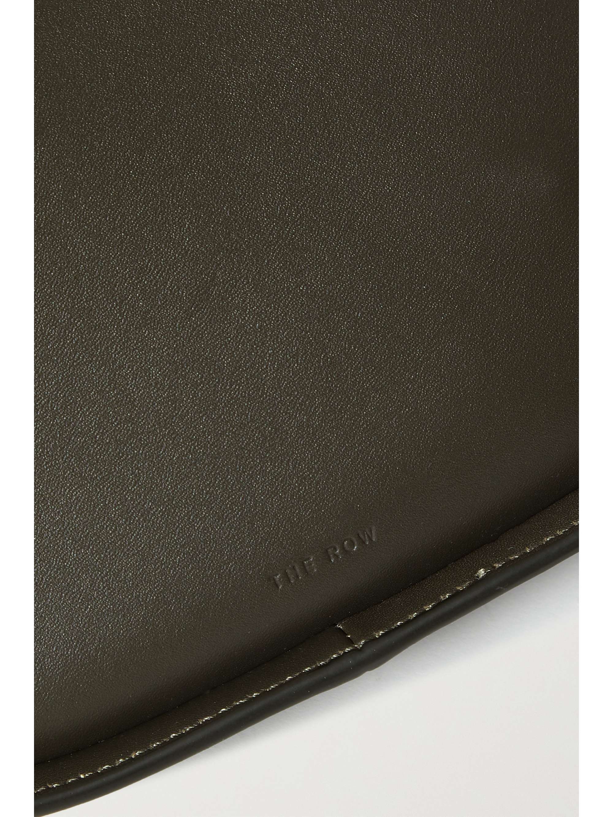 the row half moon leather shoulder bolsa