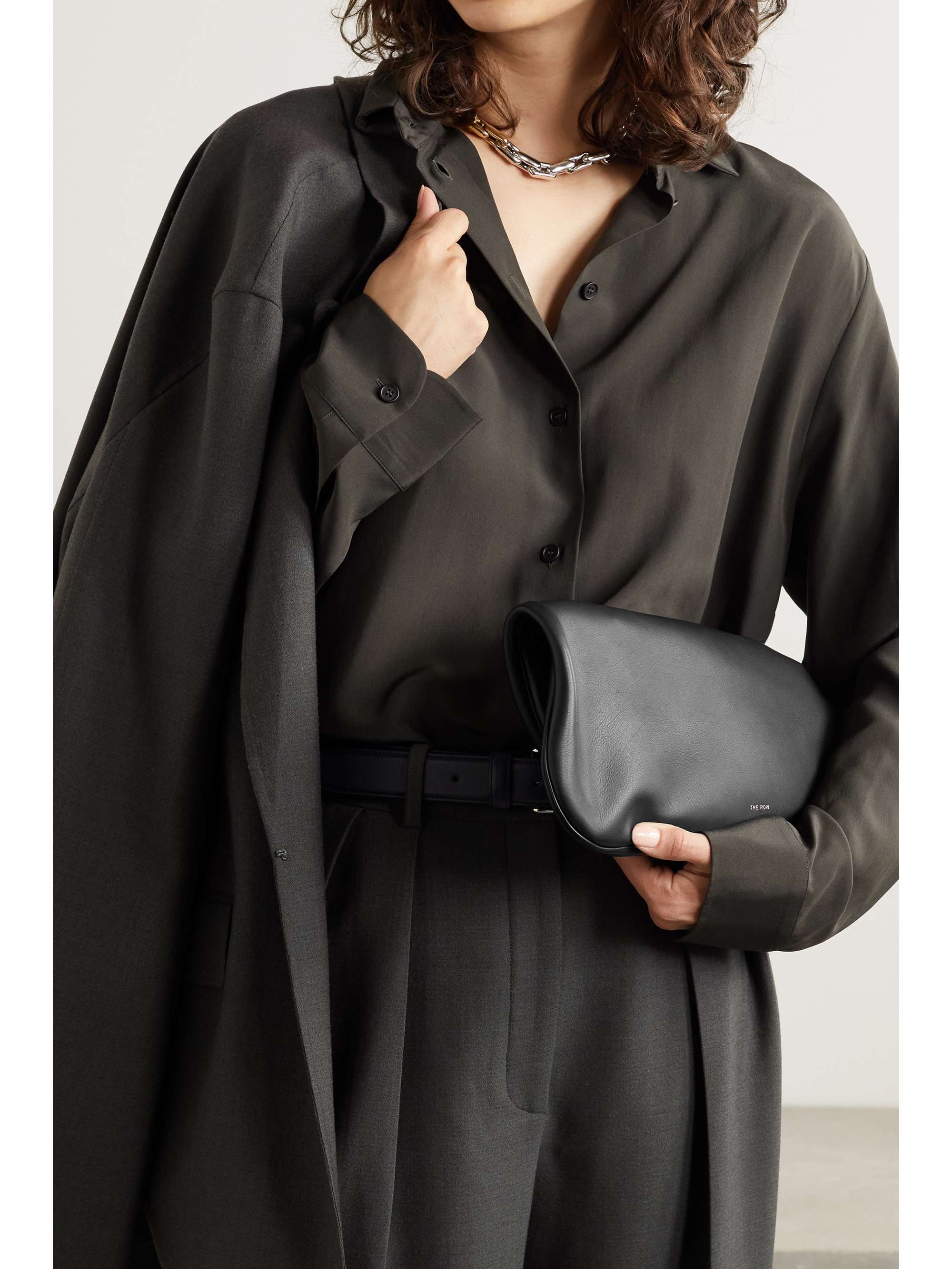 THE ROW Everyday kleine Tote aus strukturiertem Leder