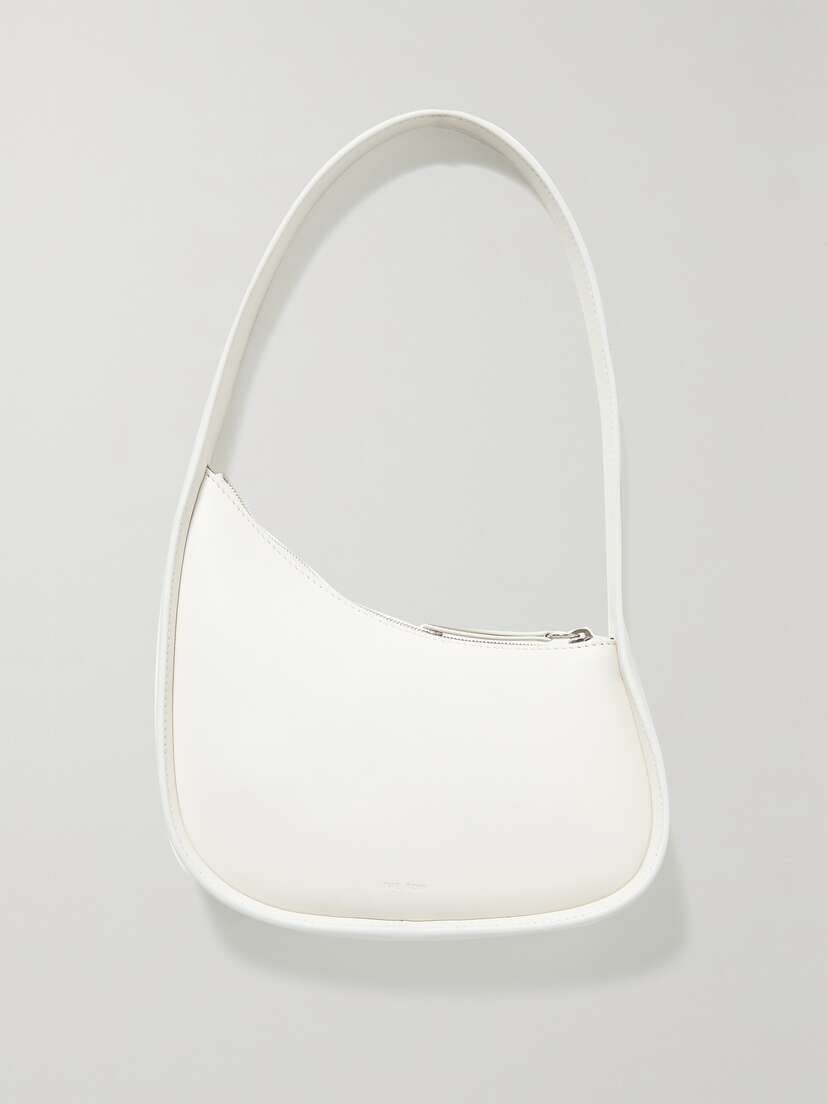 The Row Half Moon Leather Shoulder Bag