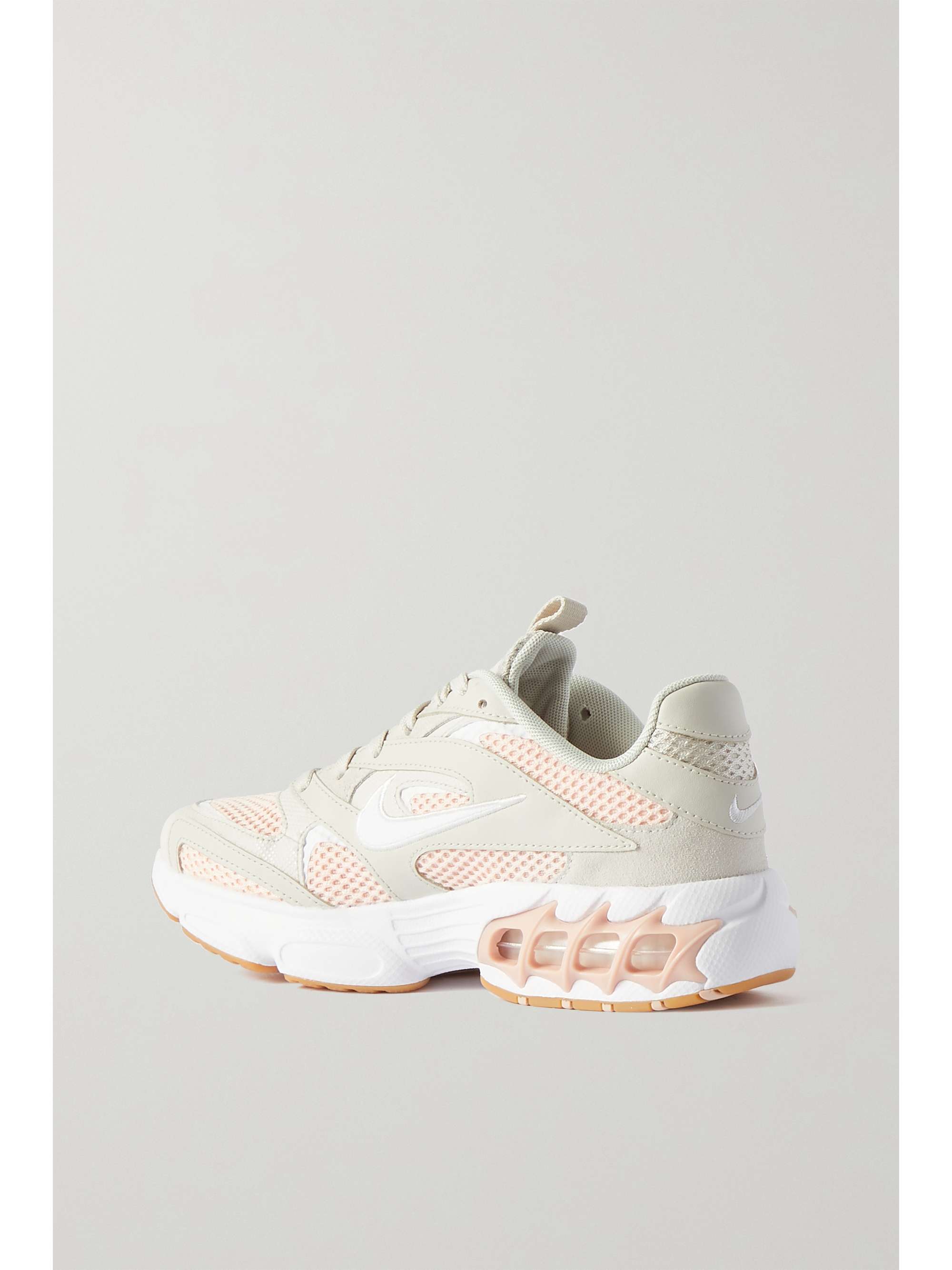 nike zoom air fire mesh and faux leather sneakers