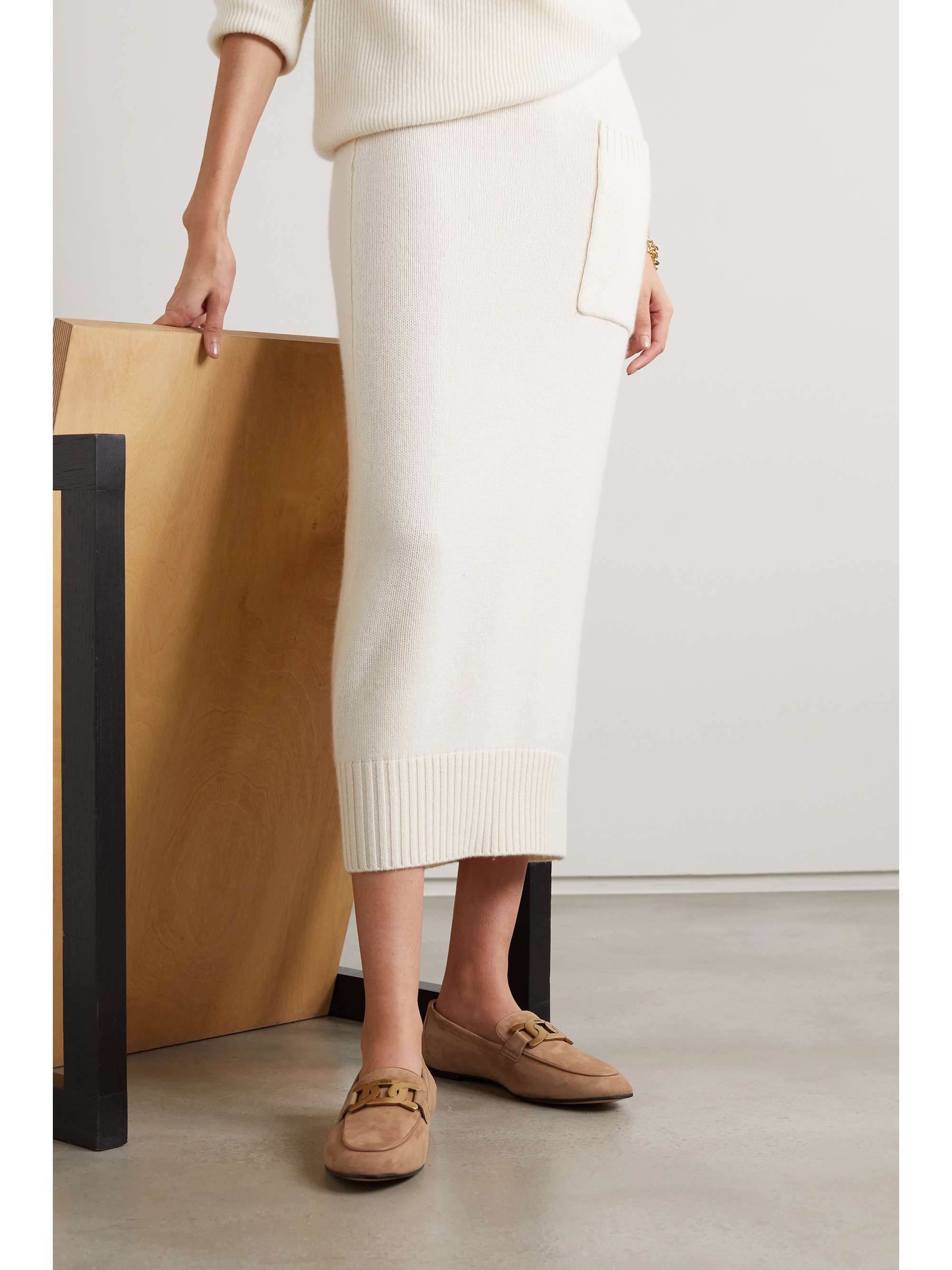tod's kate leather loafers