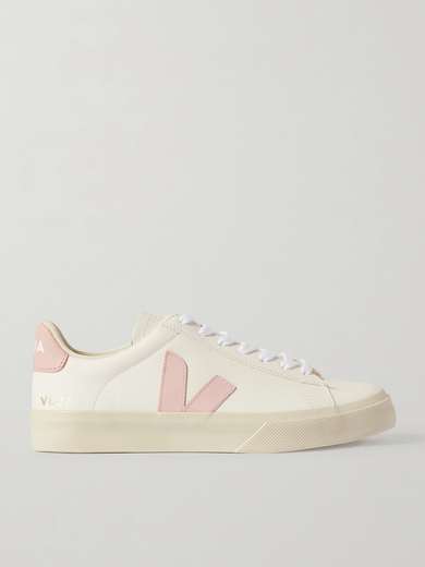 VEJA Campo textured-leather sneakers | NET-A-PORTER