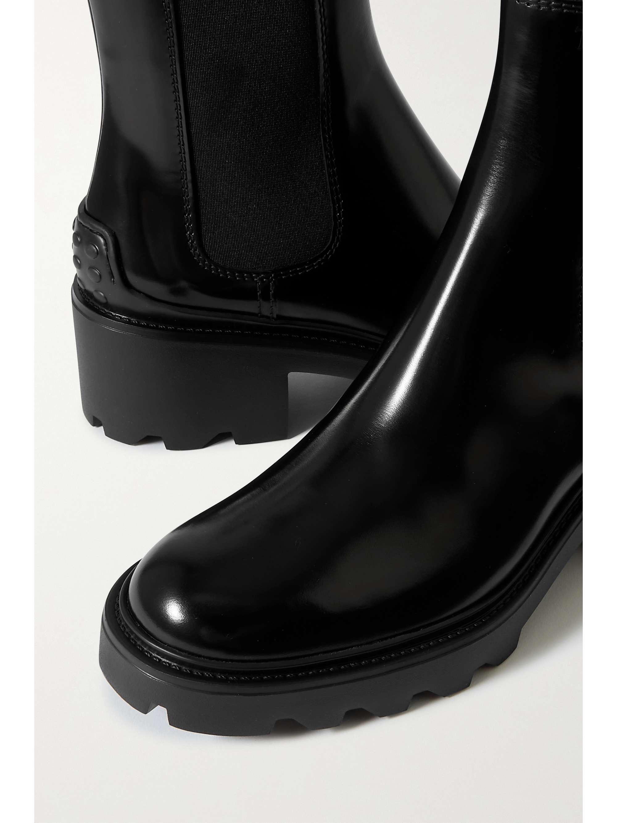 Tod's Patent-leather Chelsea Boots - Women - Black Boots - IT37