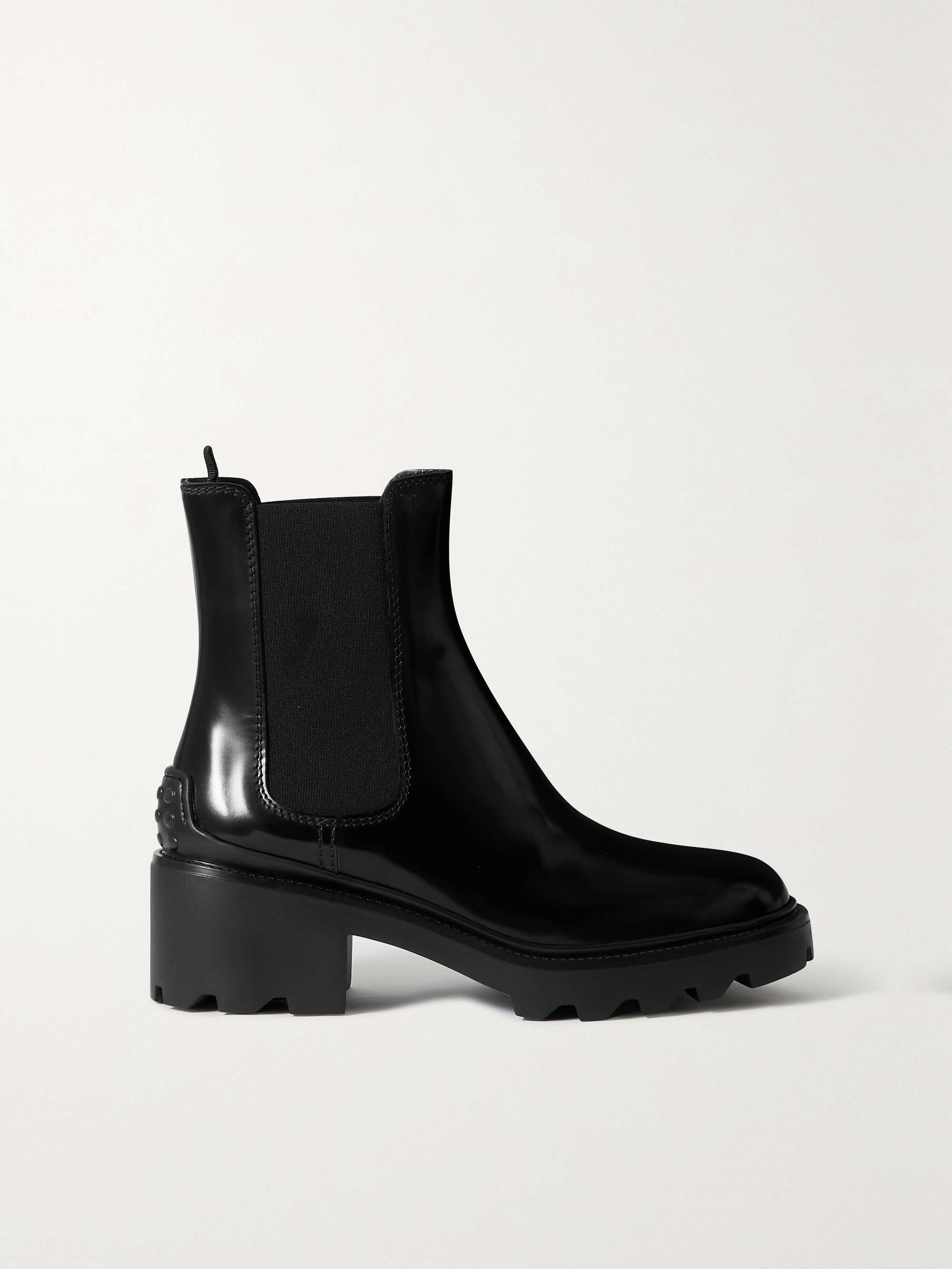 Tod's Patent-leather Chelsea Boots - Women - Black Boots - IT37