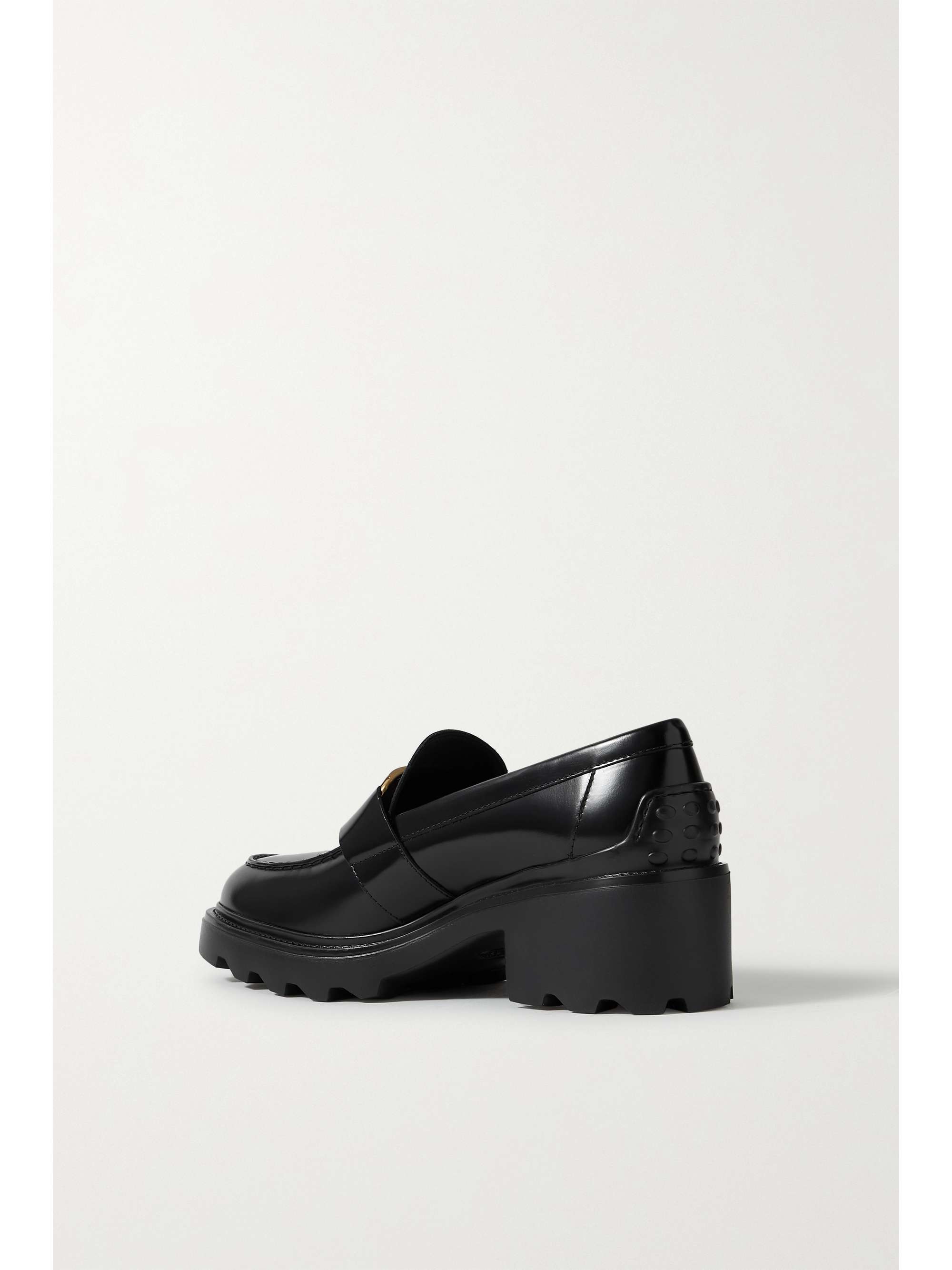 TOD'S Embellished leather loafers