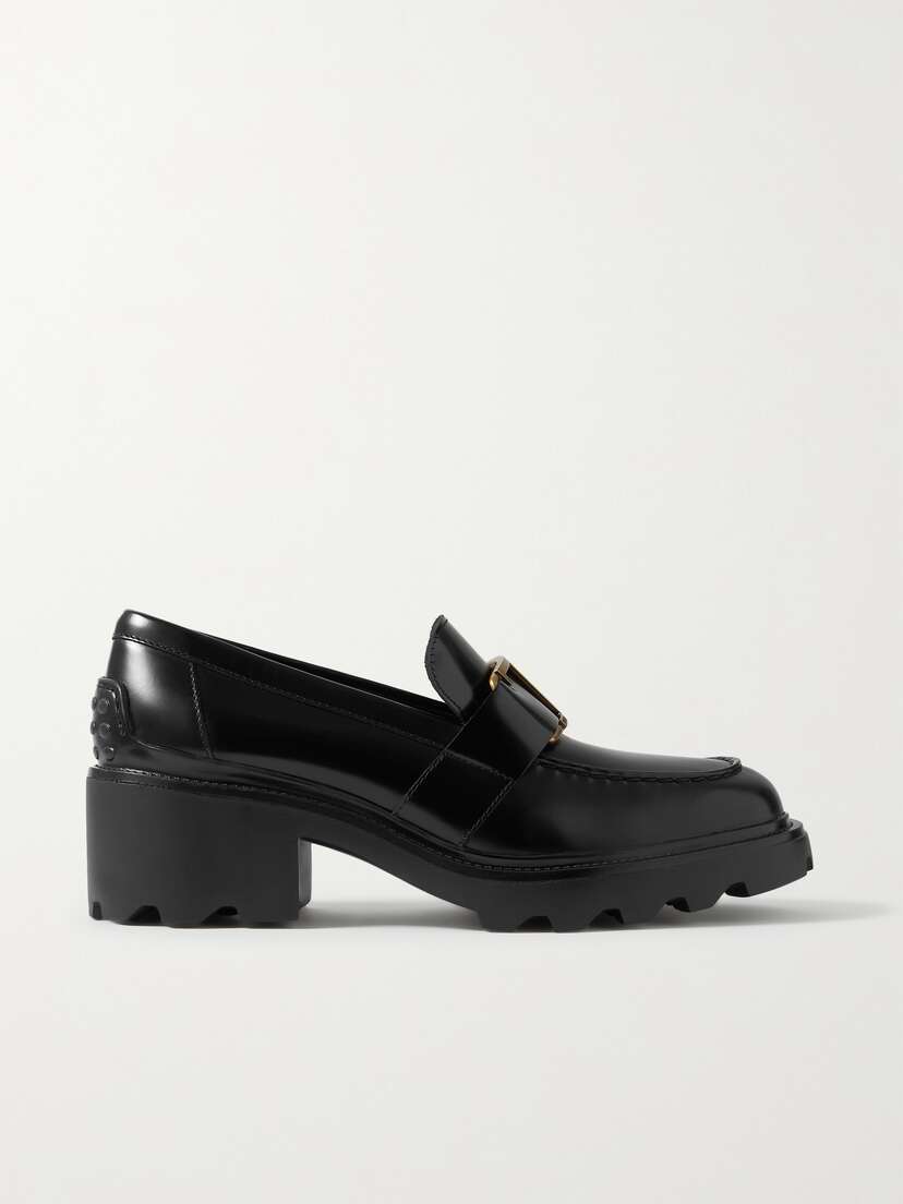 Tod's Embellished Leather Loafers