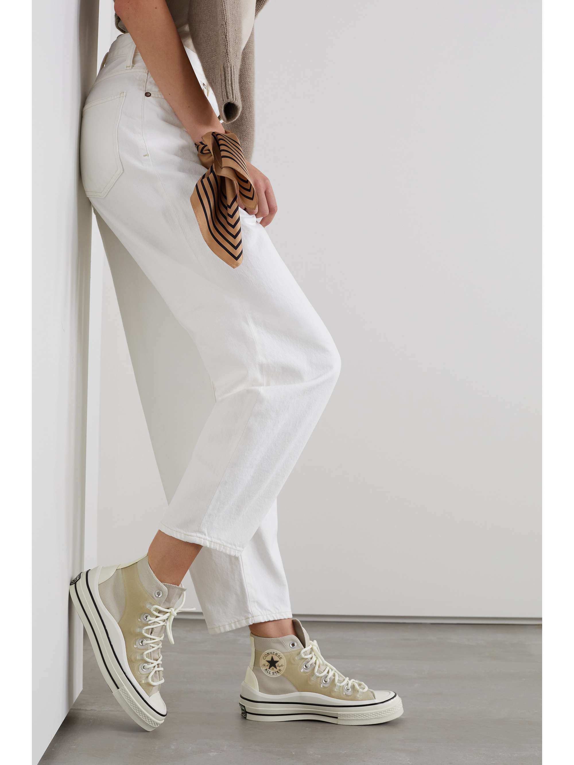 beige chuck taylors