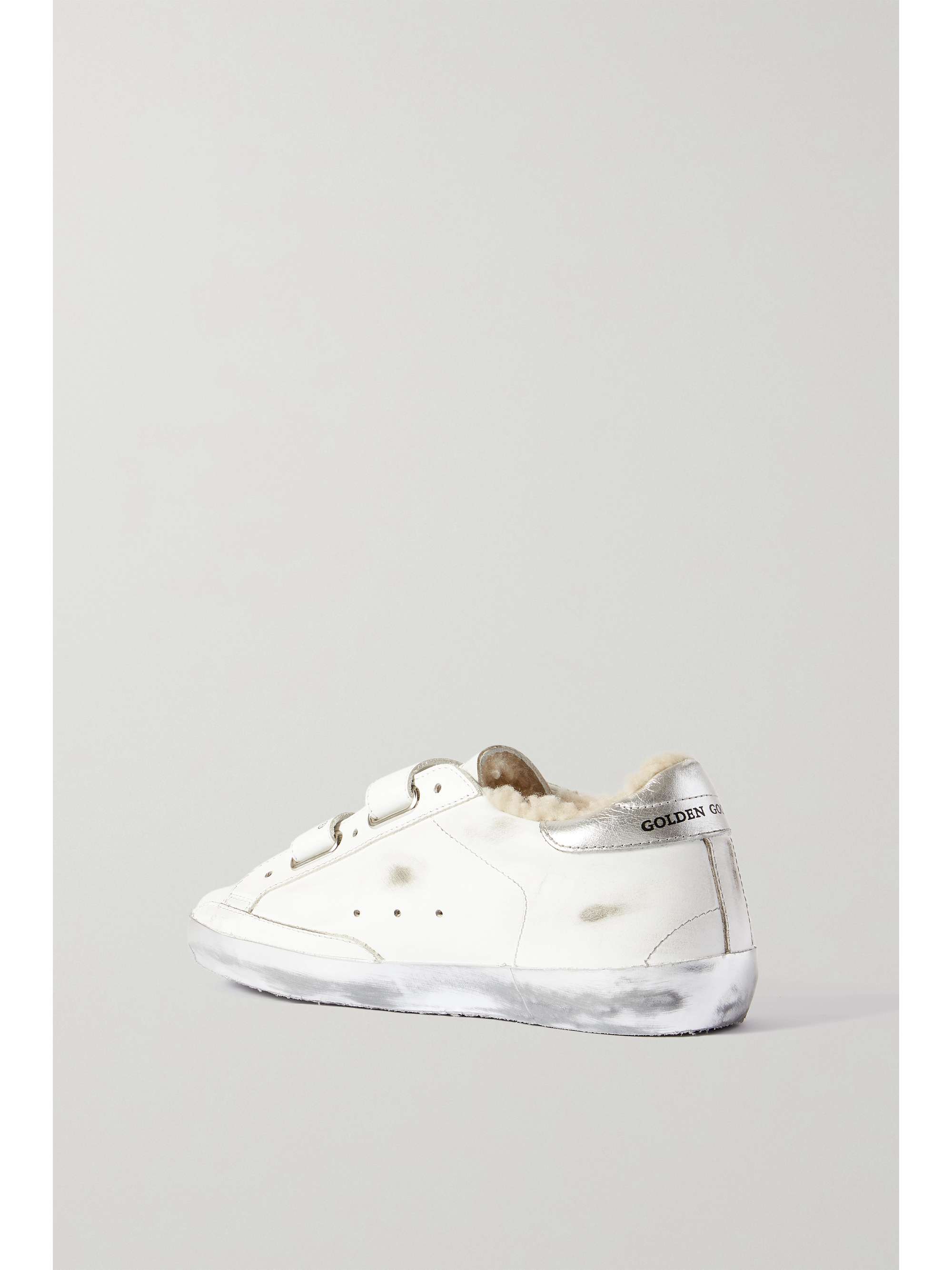 shearling lined golden goose sneakers