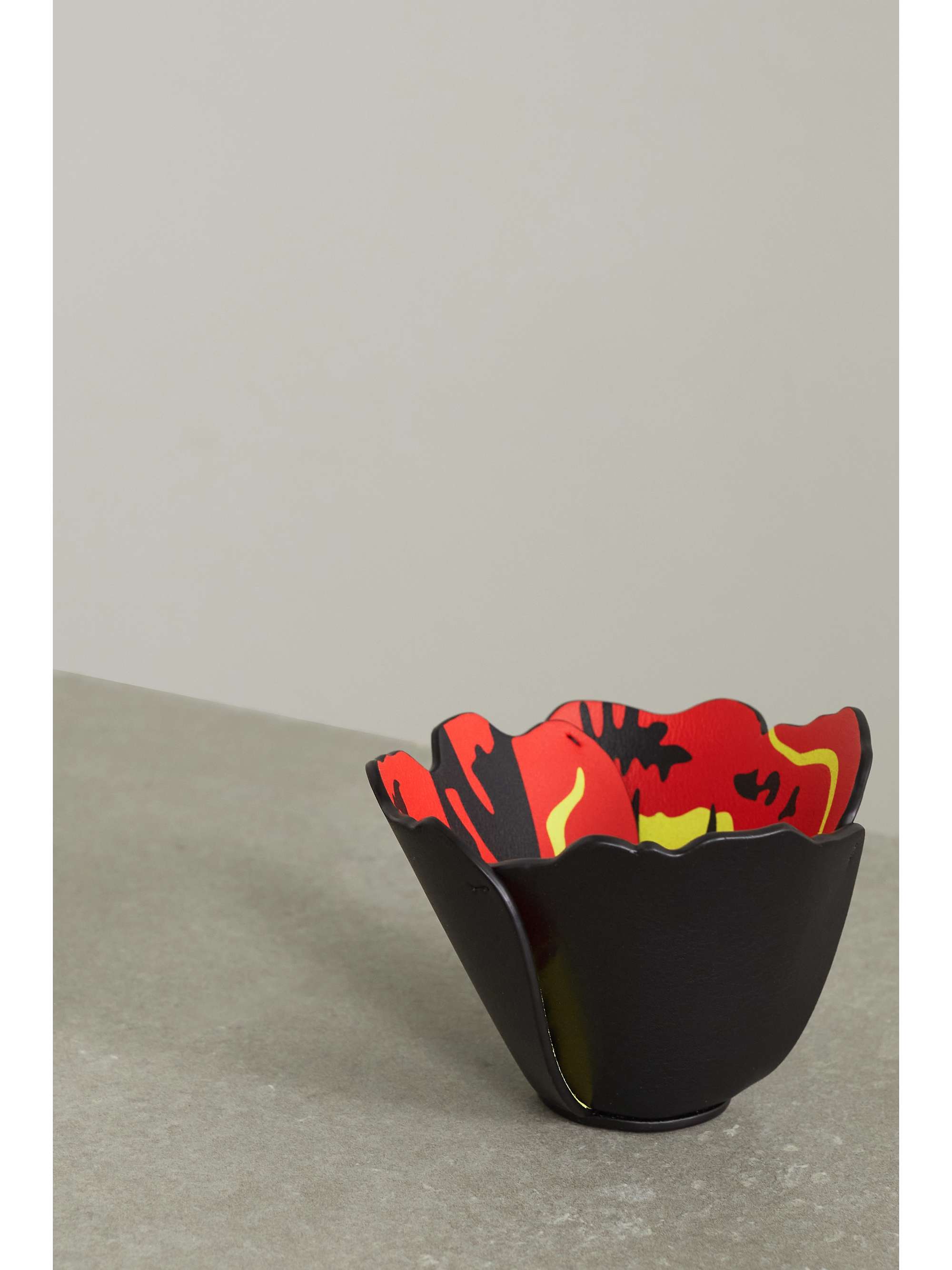 LOEWE + Joe Brainard marquetry leather vase