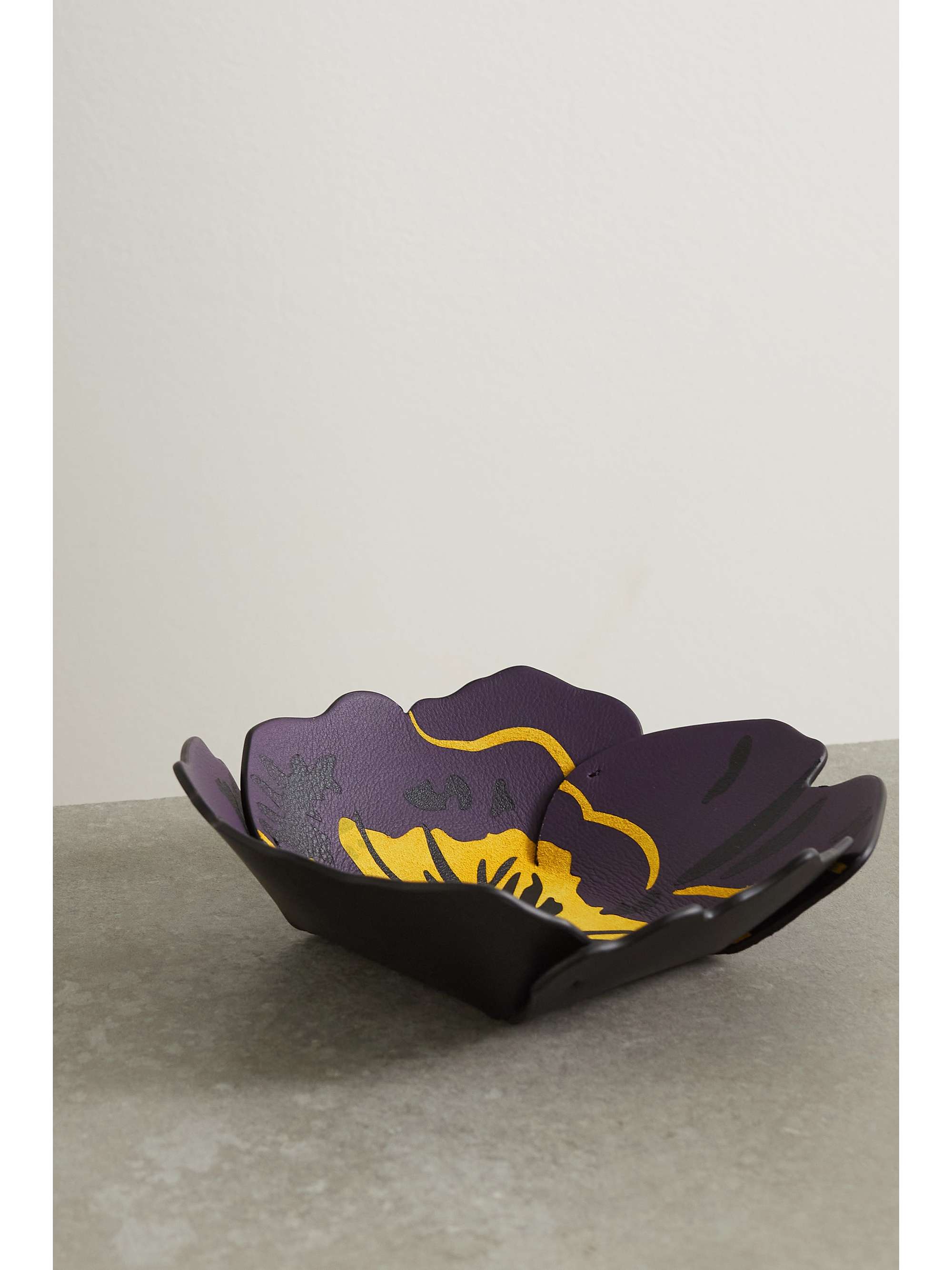 LOEWE + Joe Brainard marquetry leather tray
