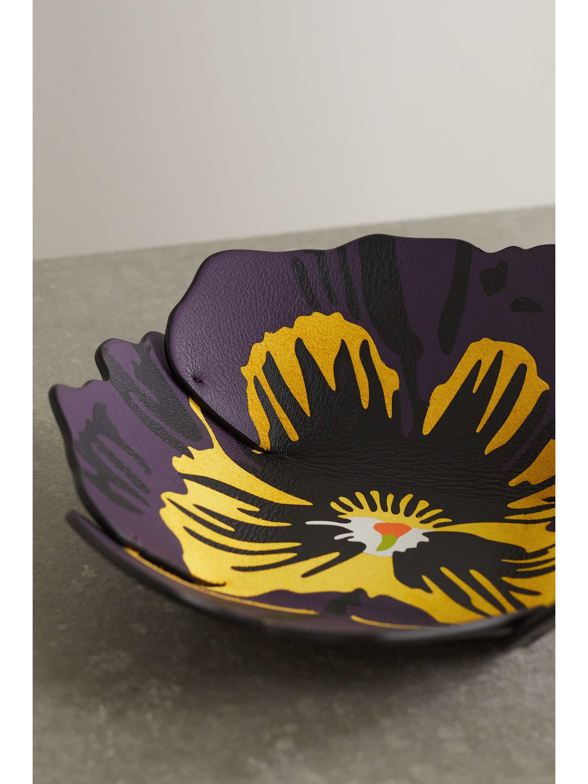 LOEWE + Joe Brainard marquetry leather tray
