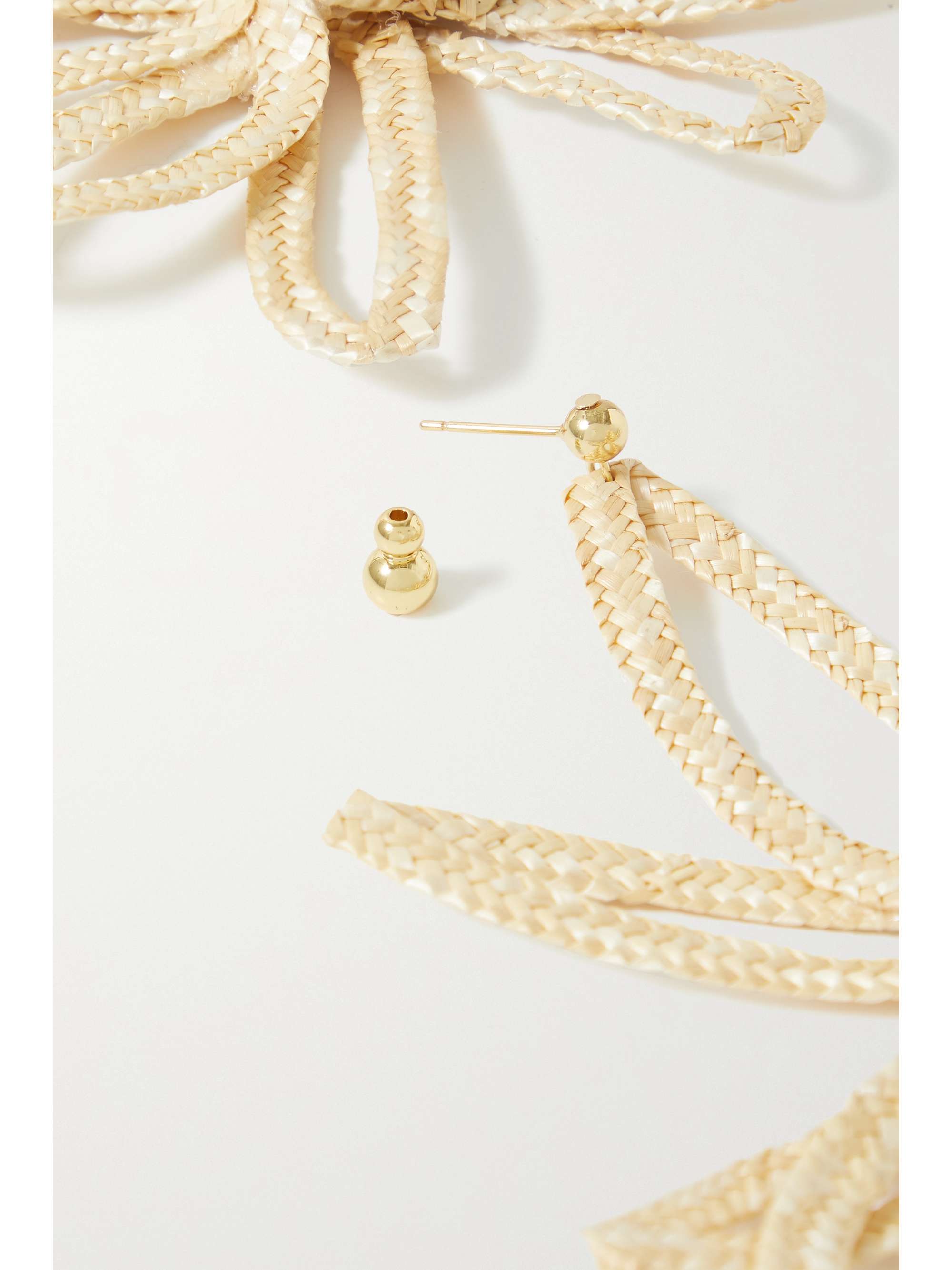 CULT GAIA Lani woven straw earrings
