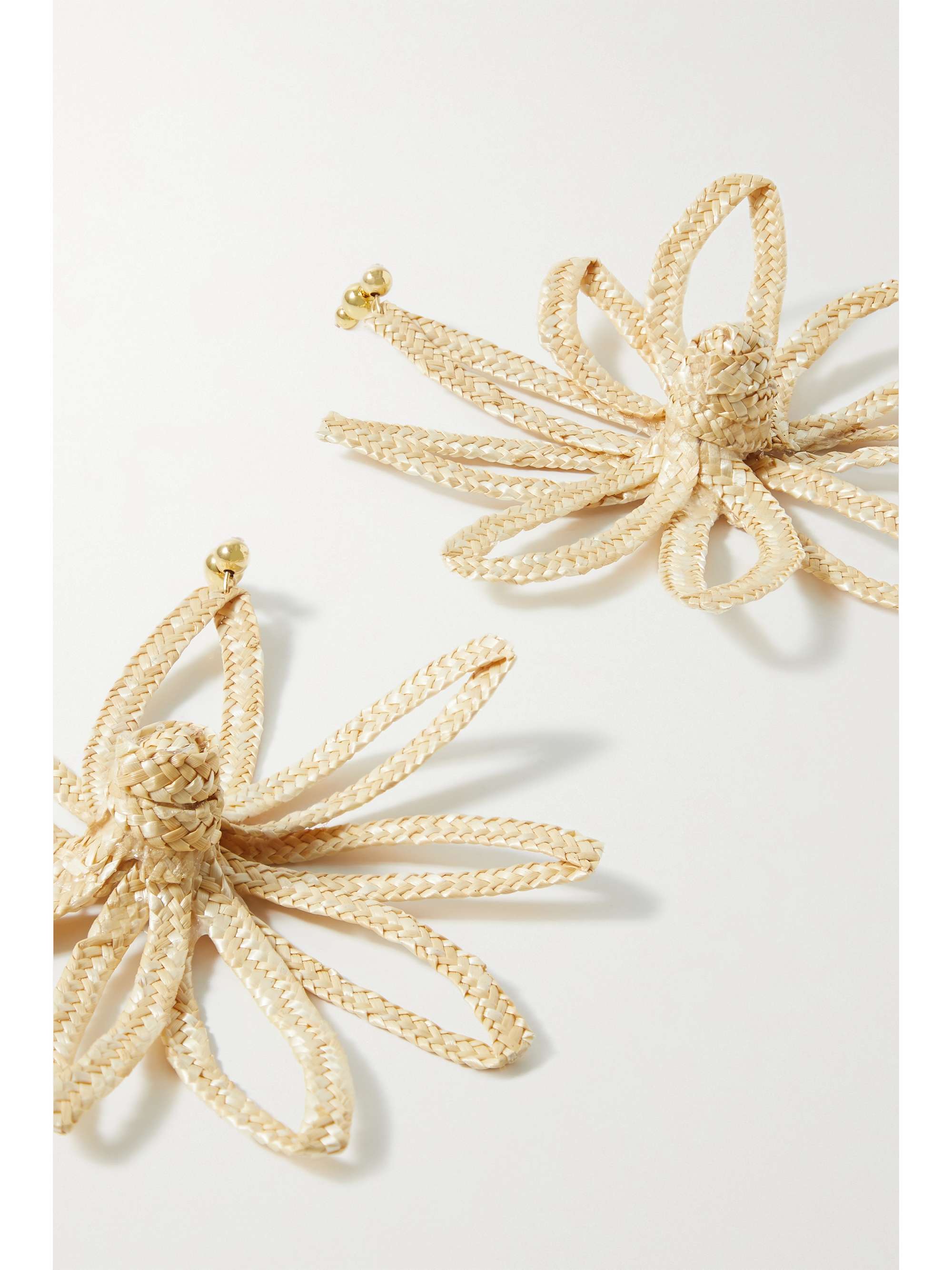 CULT GAIA Lani woven straw earrings